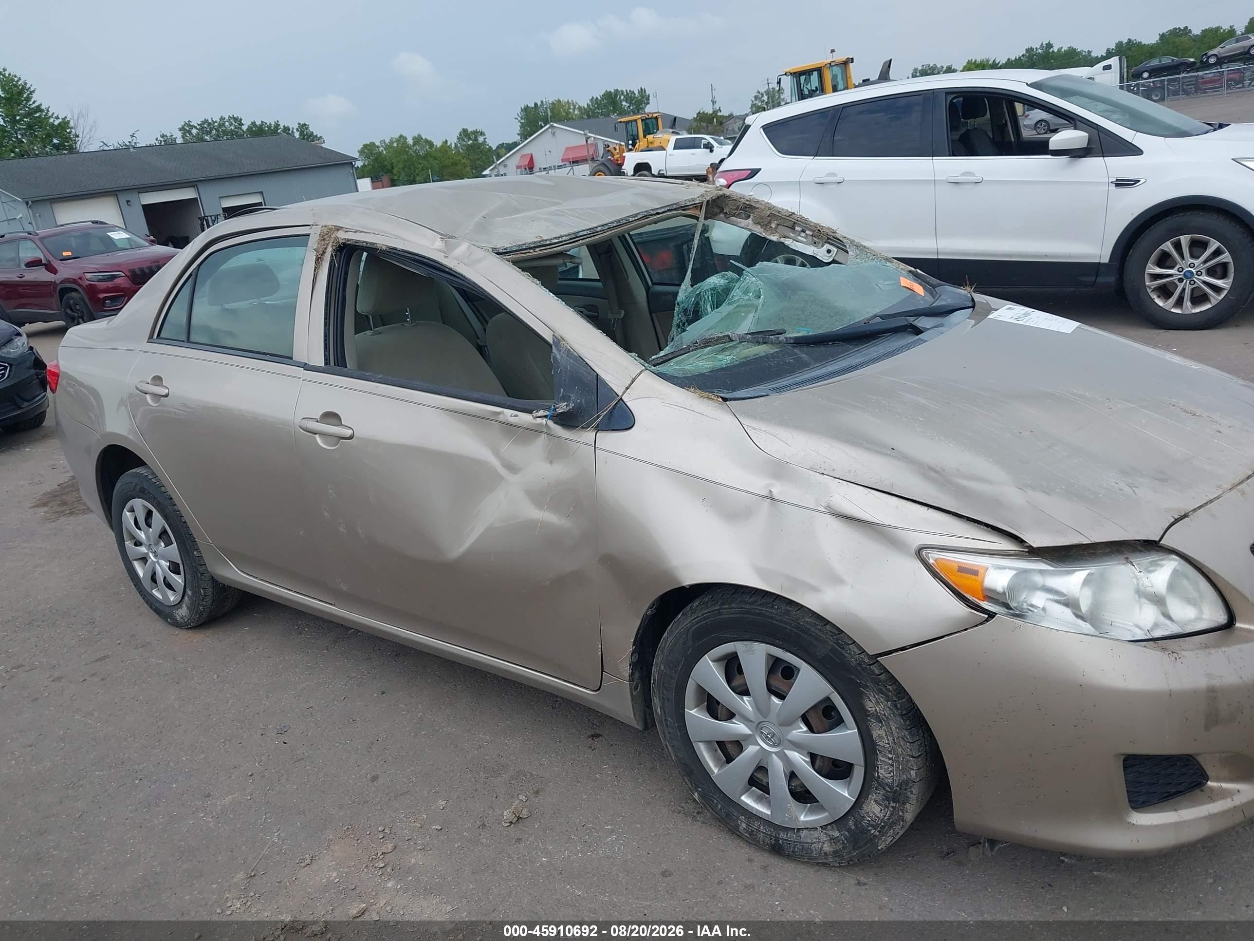 2010 Toyota Corolla Le Бежевый vin: 2T1BU4EE7AC327043