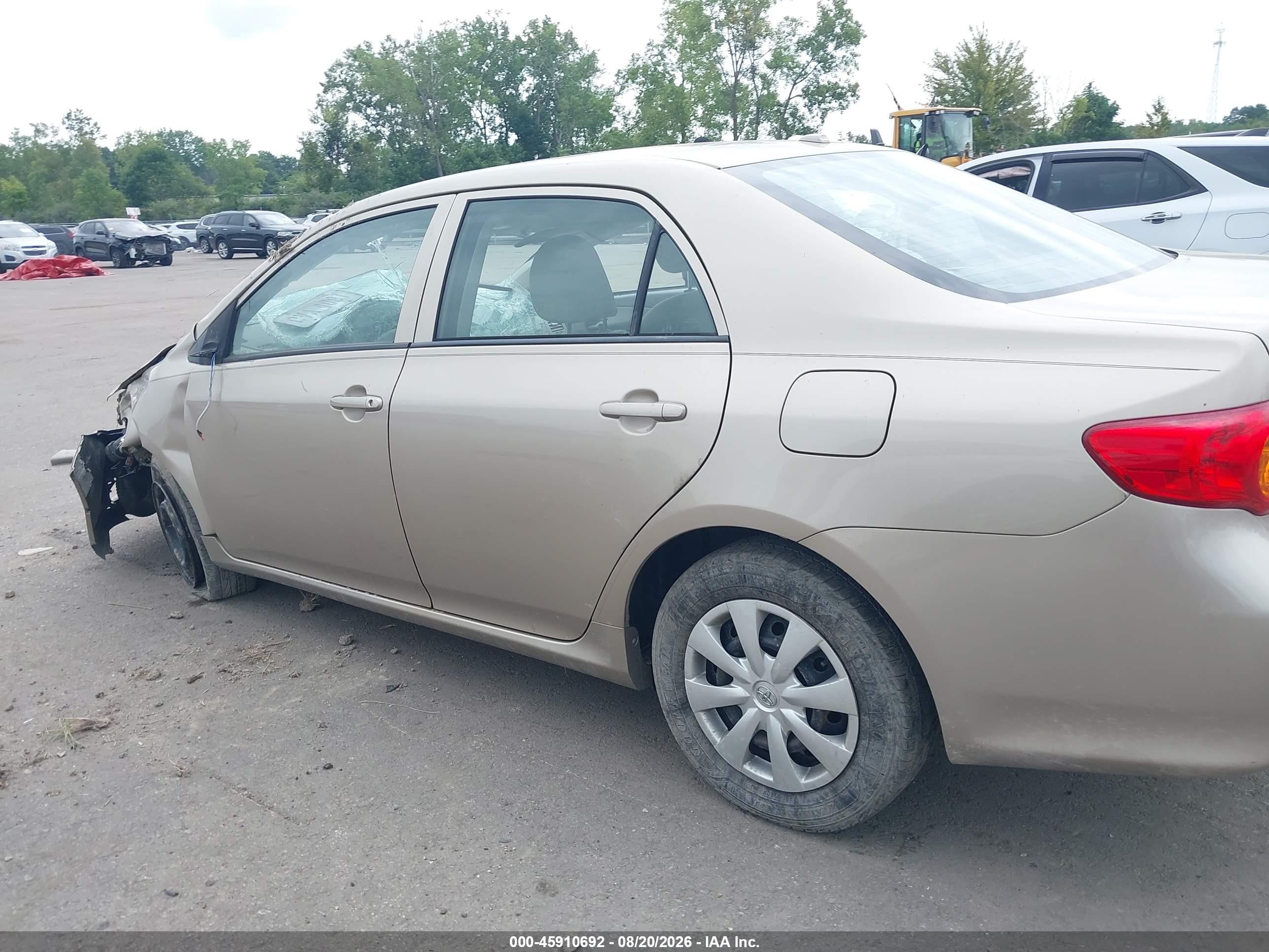 2010 Toyota Corolla Le Бежевый vin: 2T1BU4EE7AC327043