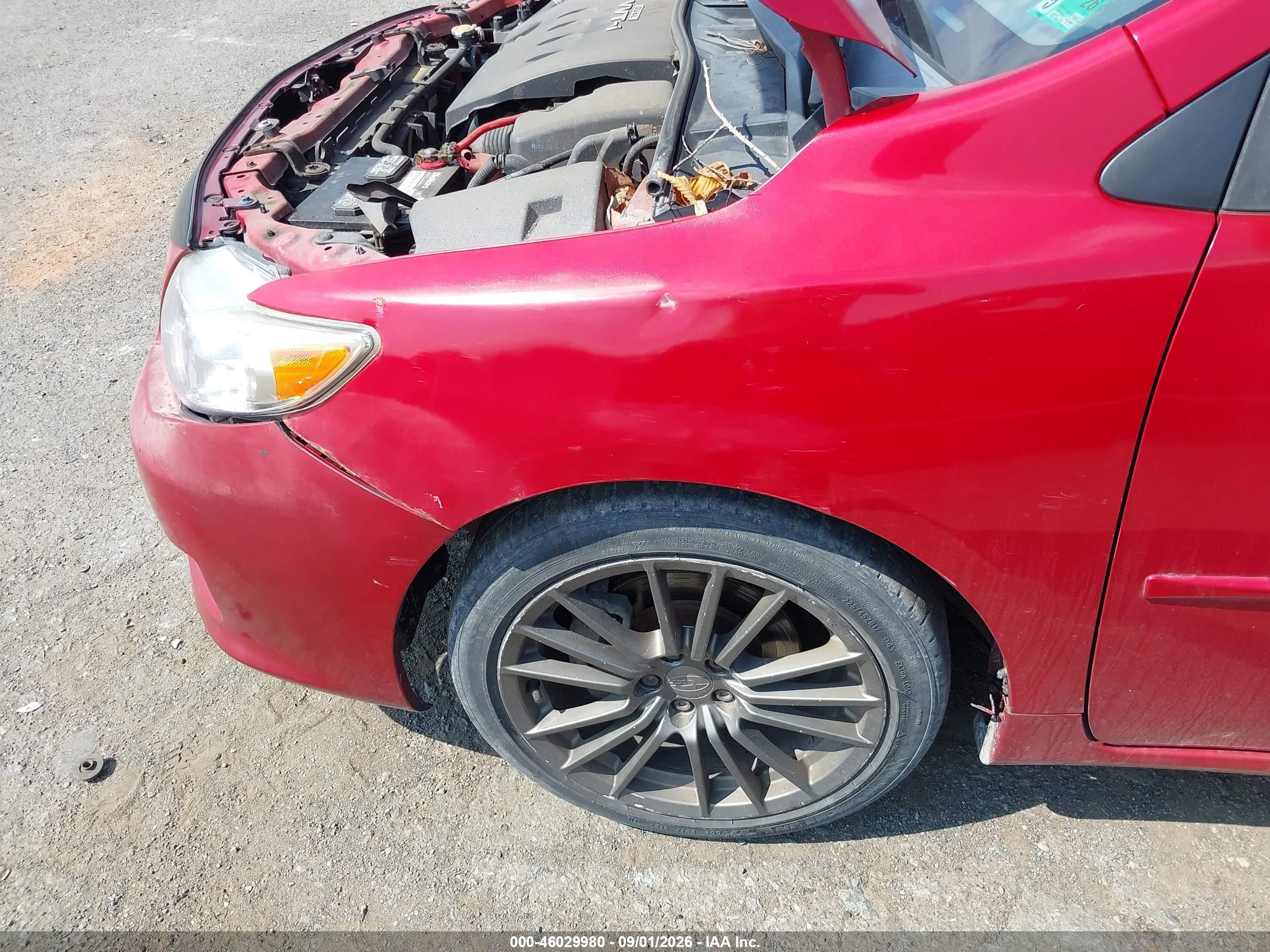 2010 Toyota Corolla Le Red vin: 2T1BU4EE7AC334669
