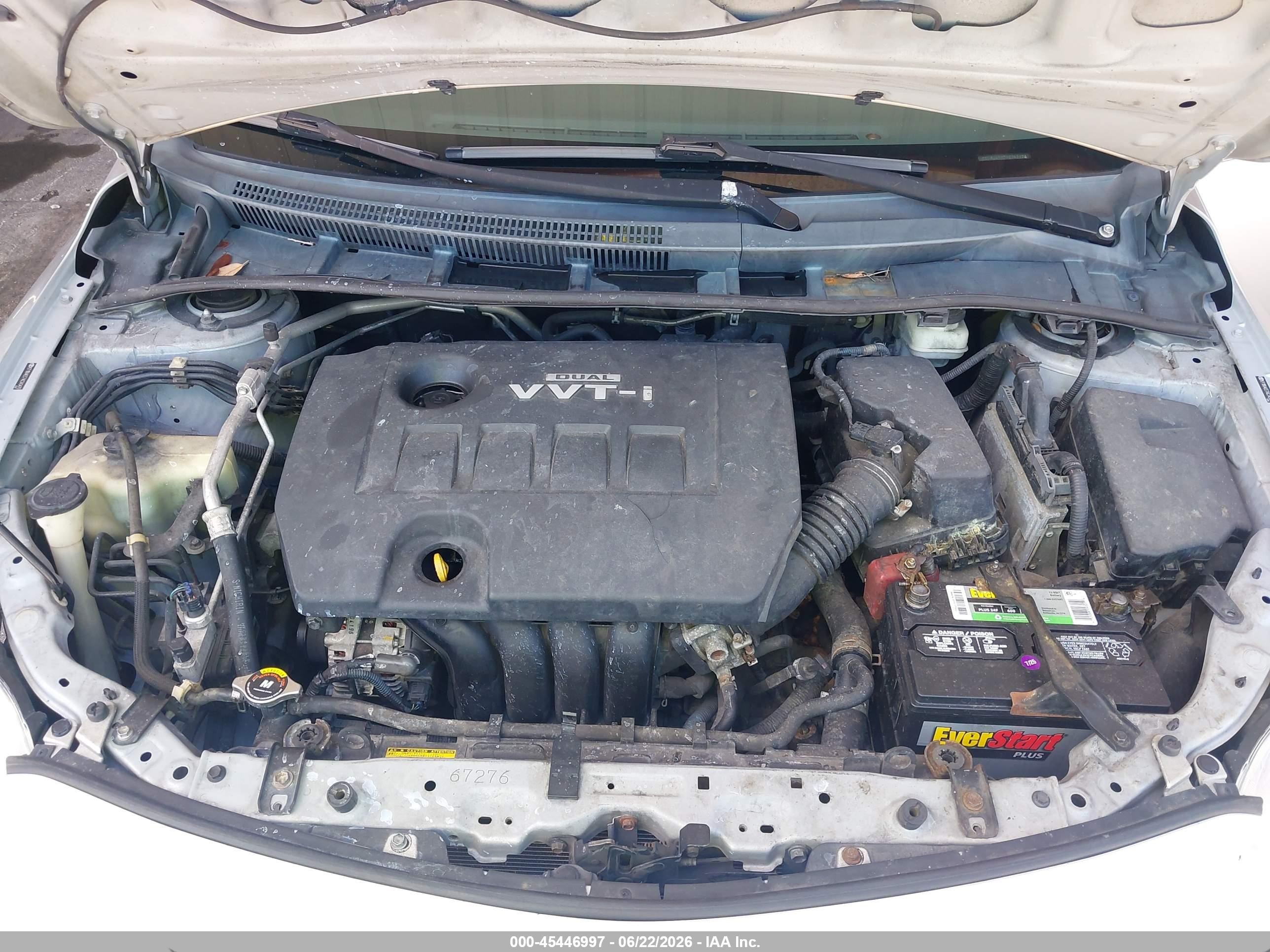 2010 Toyota Corolla Le Silver vin: 2T1BU4EE7AC343470