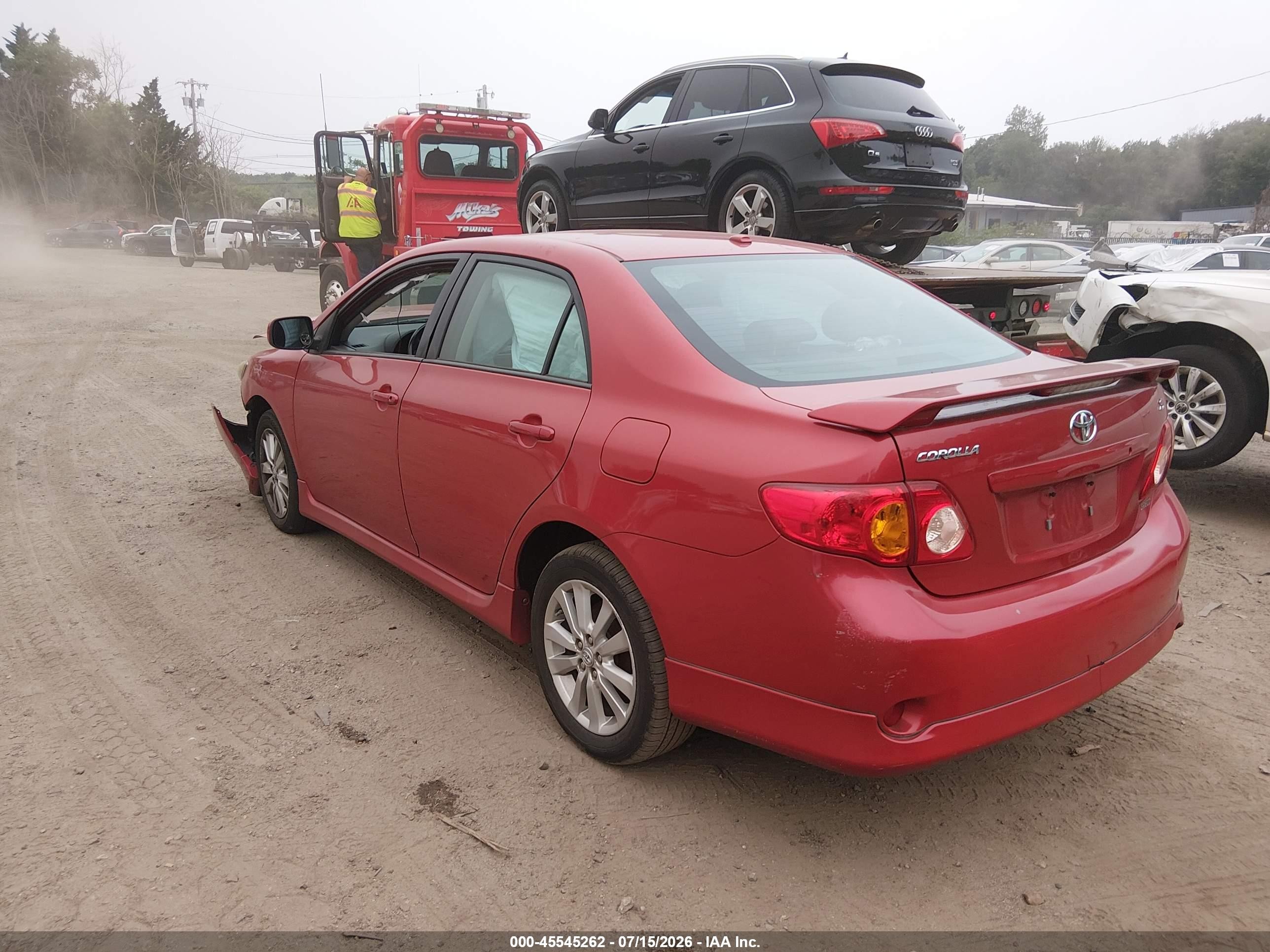 2010 Toyota Corolla S Красный vin: 2T1BU4EE7AC350161
