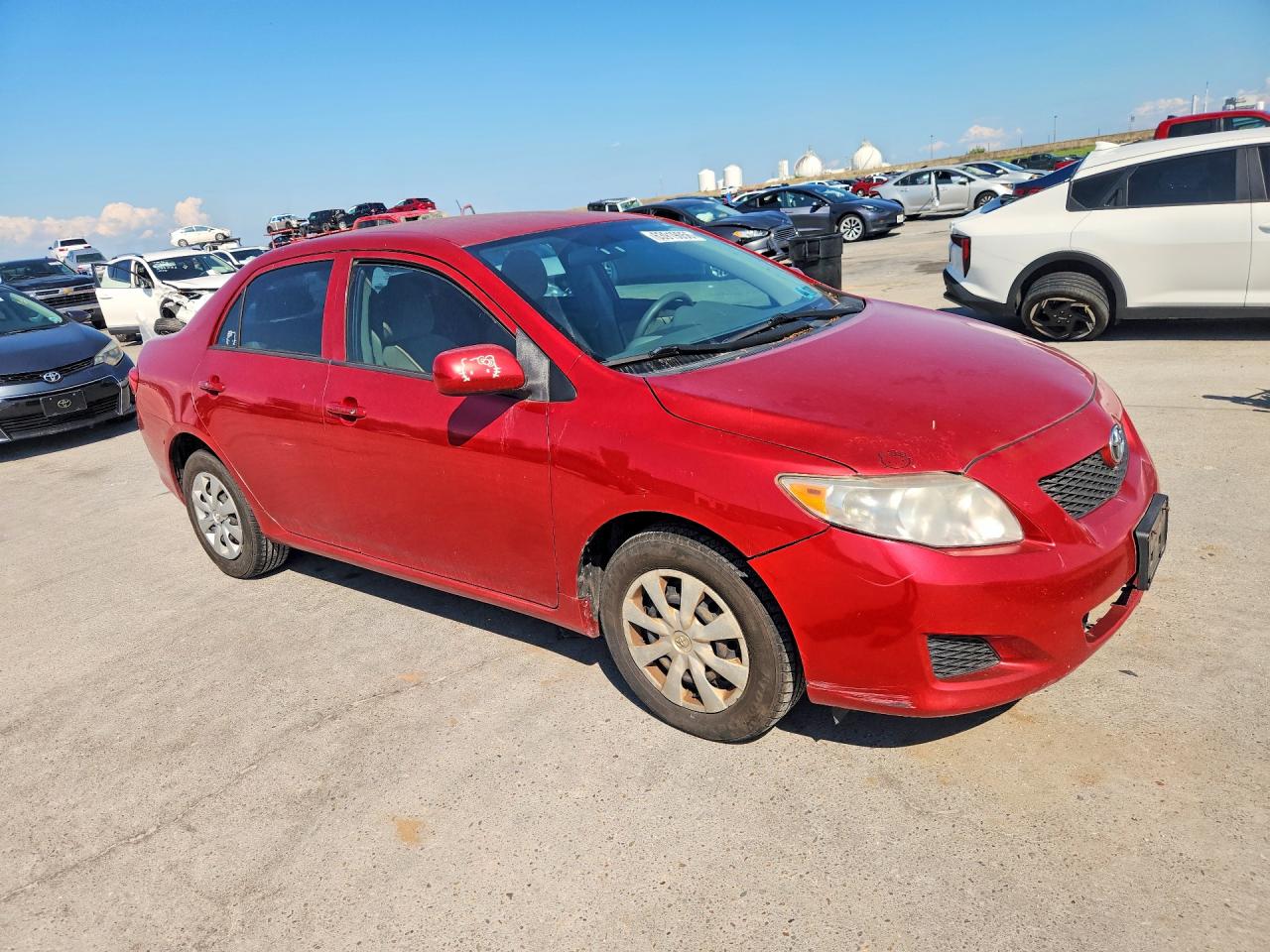 2010 Toyota Corolla Le Red vin: 2T1BU4EE7AC358454