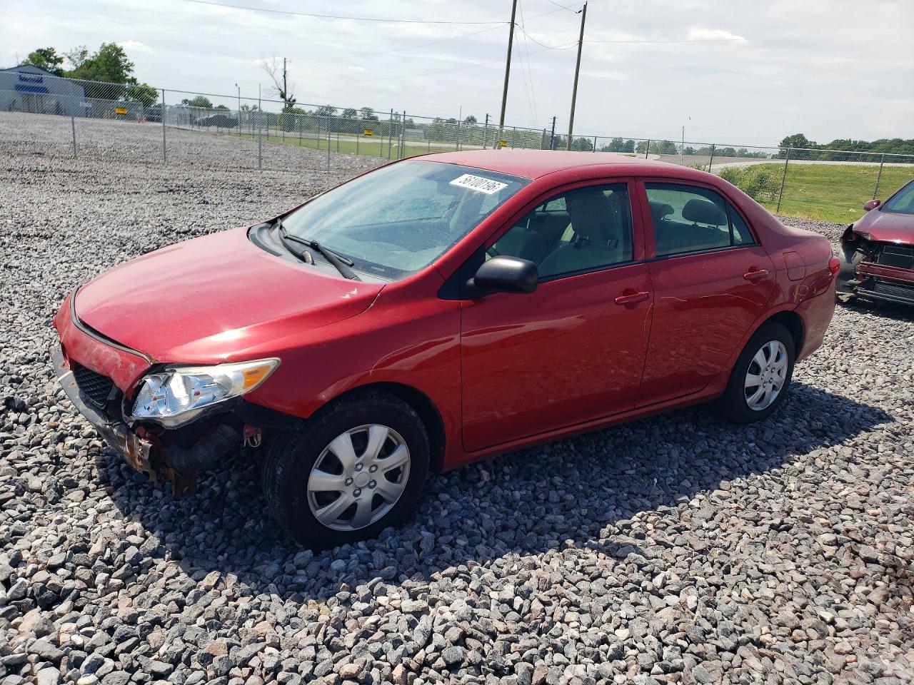 2010 Toyota Corolla Base Red vin: 2T1BU4EE7AC375299