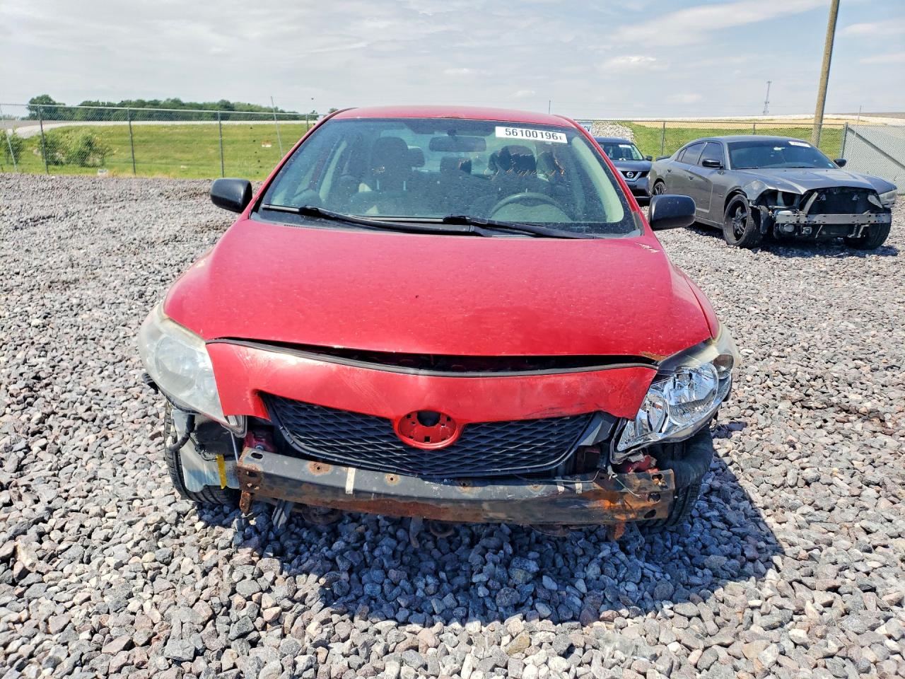 2010 Toyota Corolla Base Red vin: 2T1BU4EE7AC375299