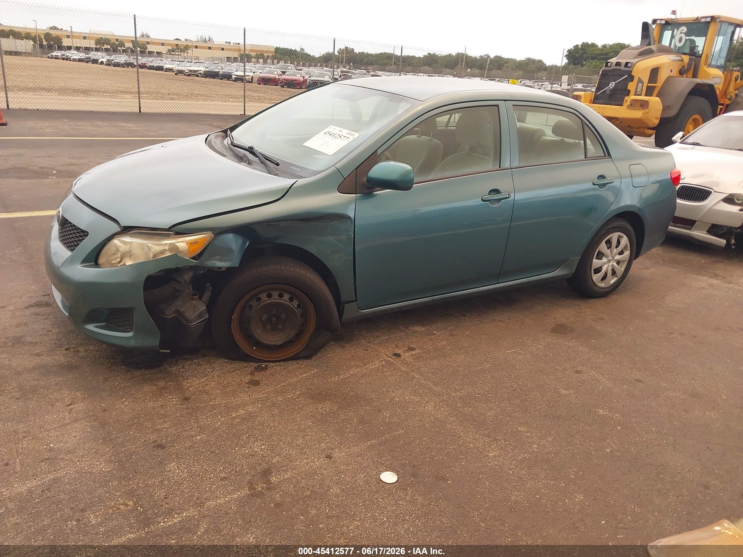 2010 Toyota Corolla Le Green vin: 2T1BU4EE7AC376422