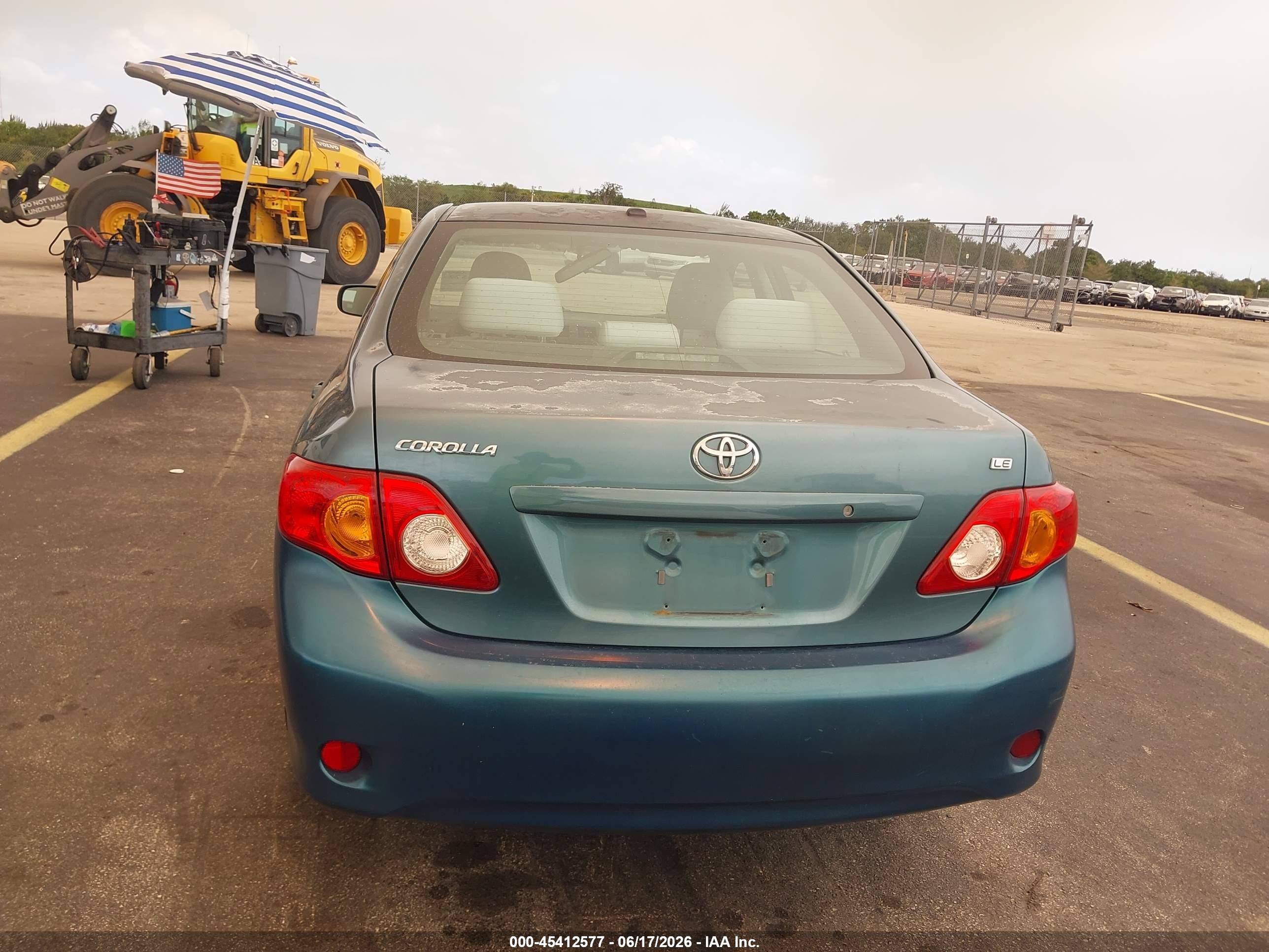 2010 Toyota Corolla Le Green vin: 2T1BU4EE7AC376422