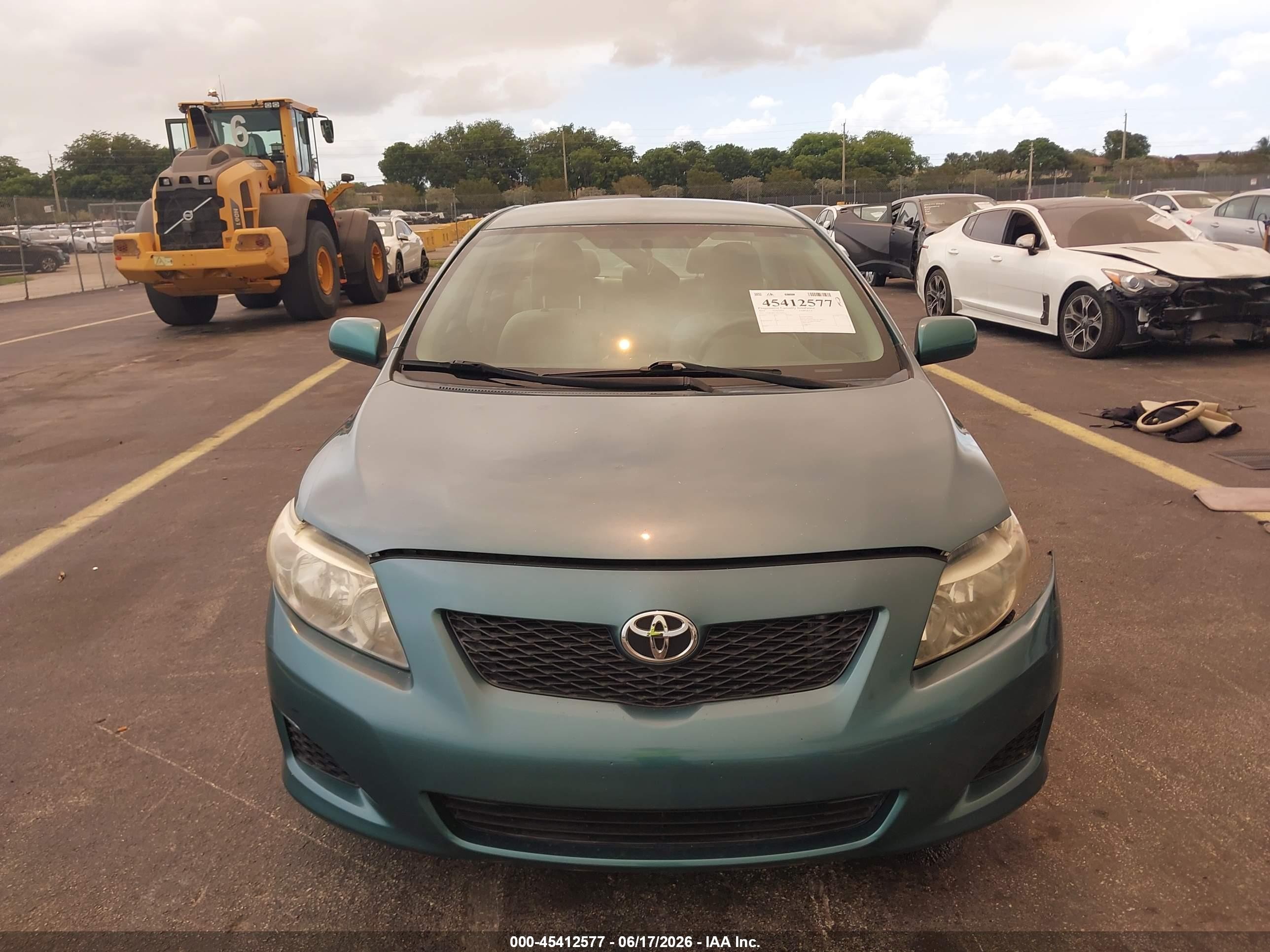 2010 Toyota Corolla Le Green vin: 2T1BU4EE7AC376422