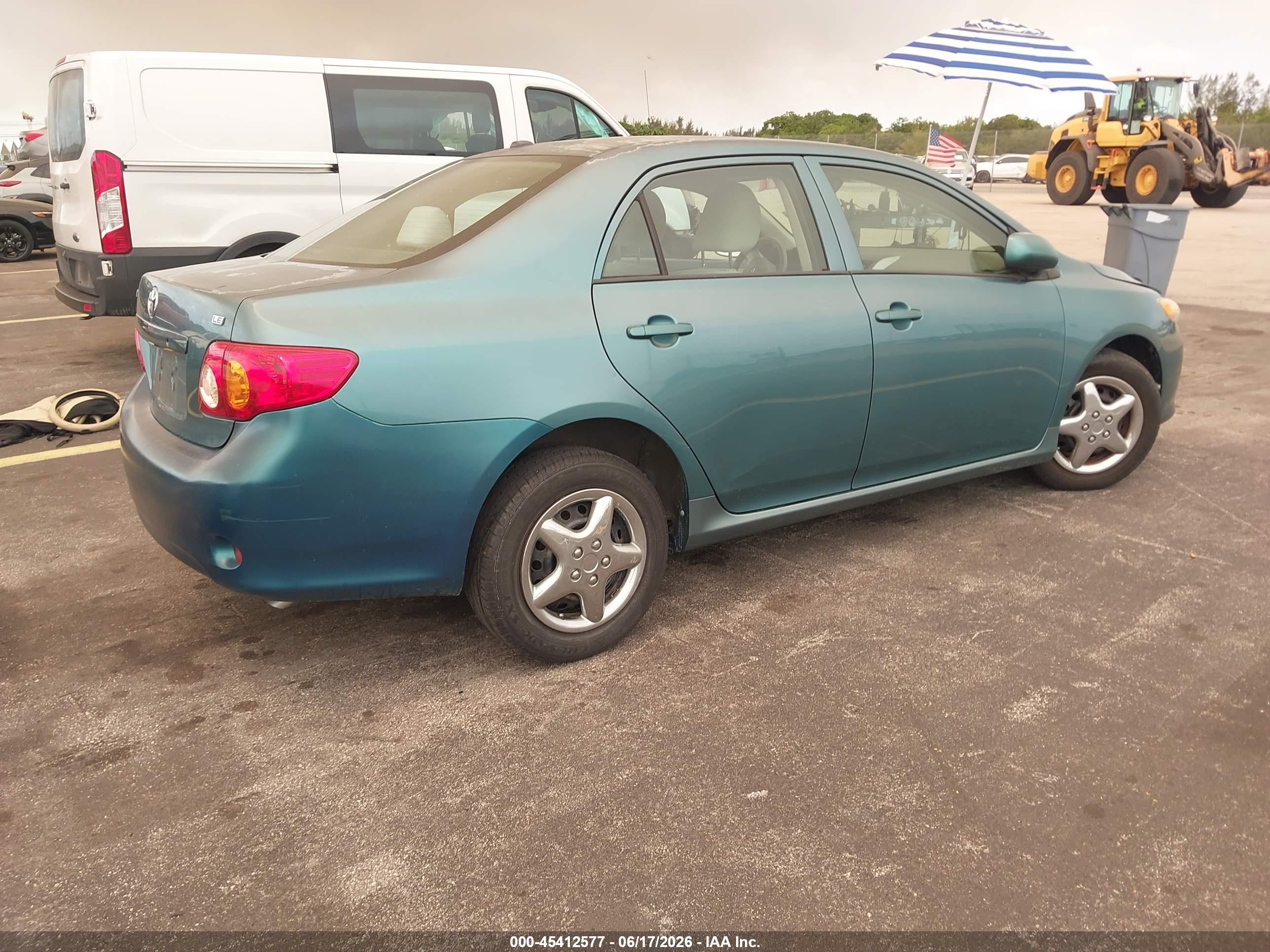 2010 Toyota Corolla Le Green vin: 2T1BU4EE7AC376422