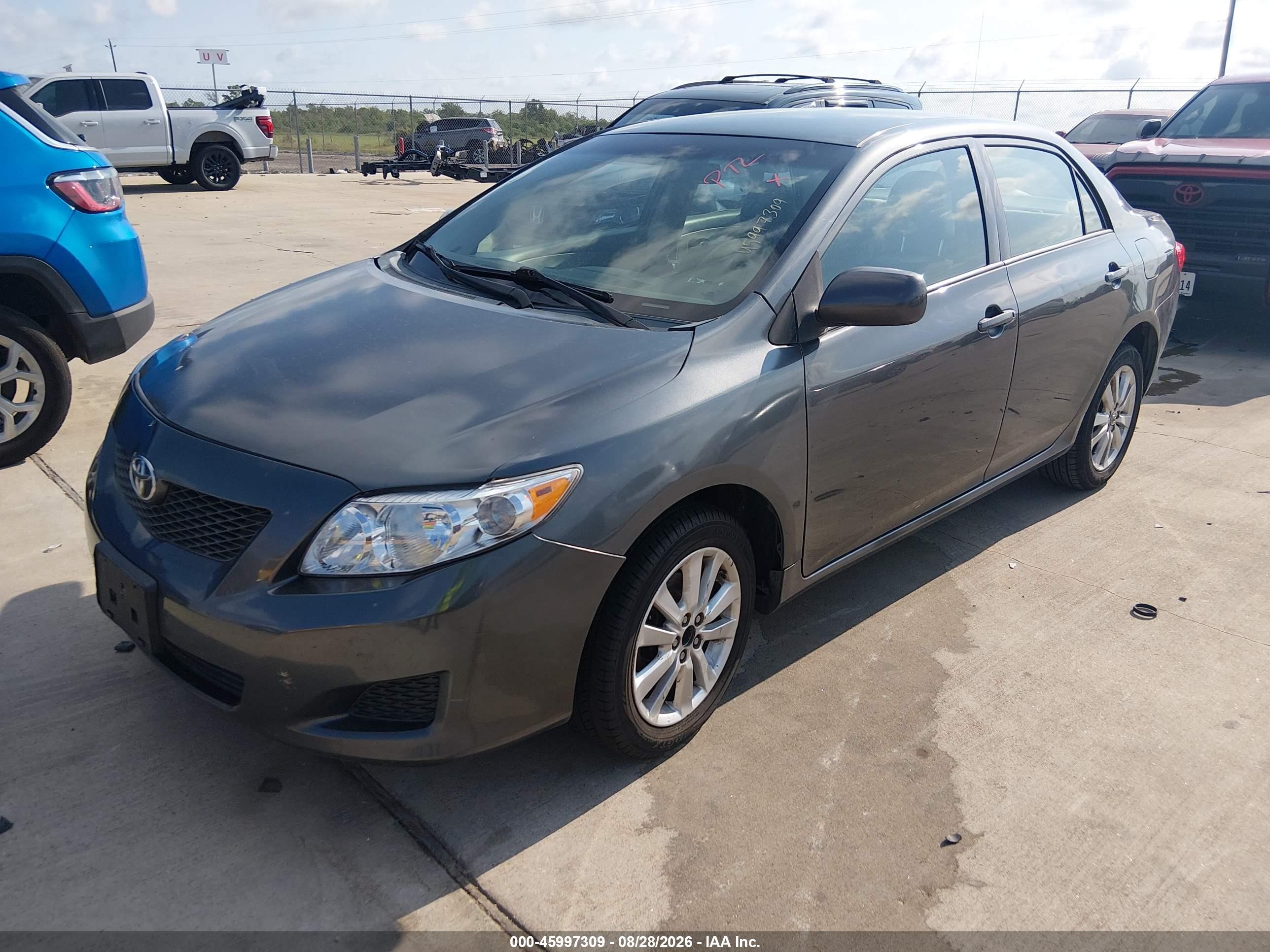 2010 Toyota Corolla Le Gray vin: 2T1BU4EE7AC383841