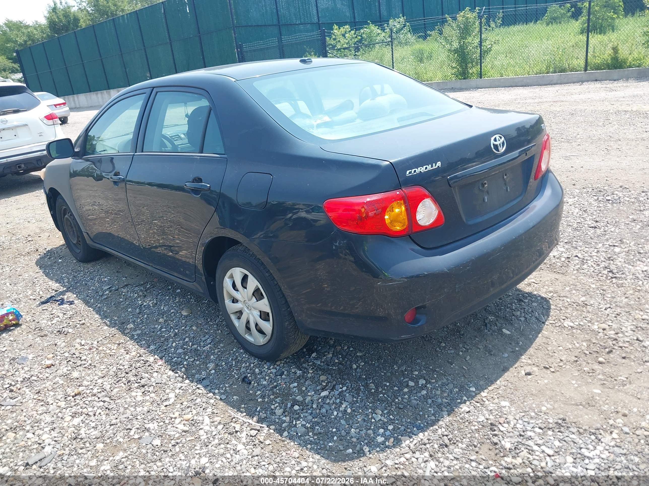 2010 Toyota Corolla Le Black vin: 2T1BU4EE7AC392670