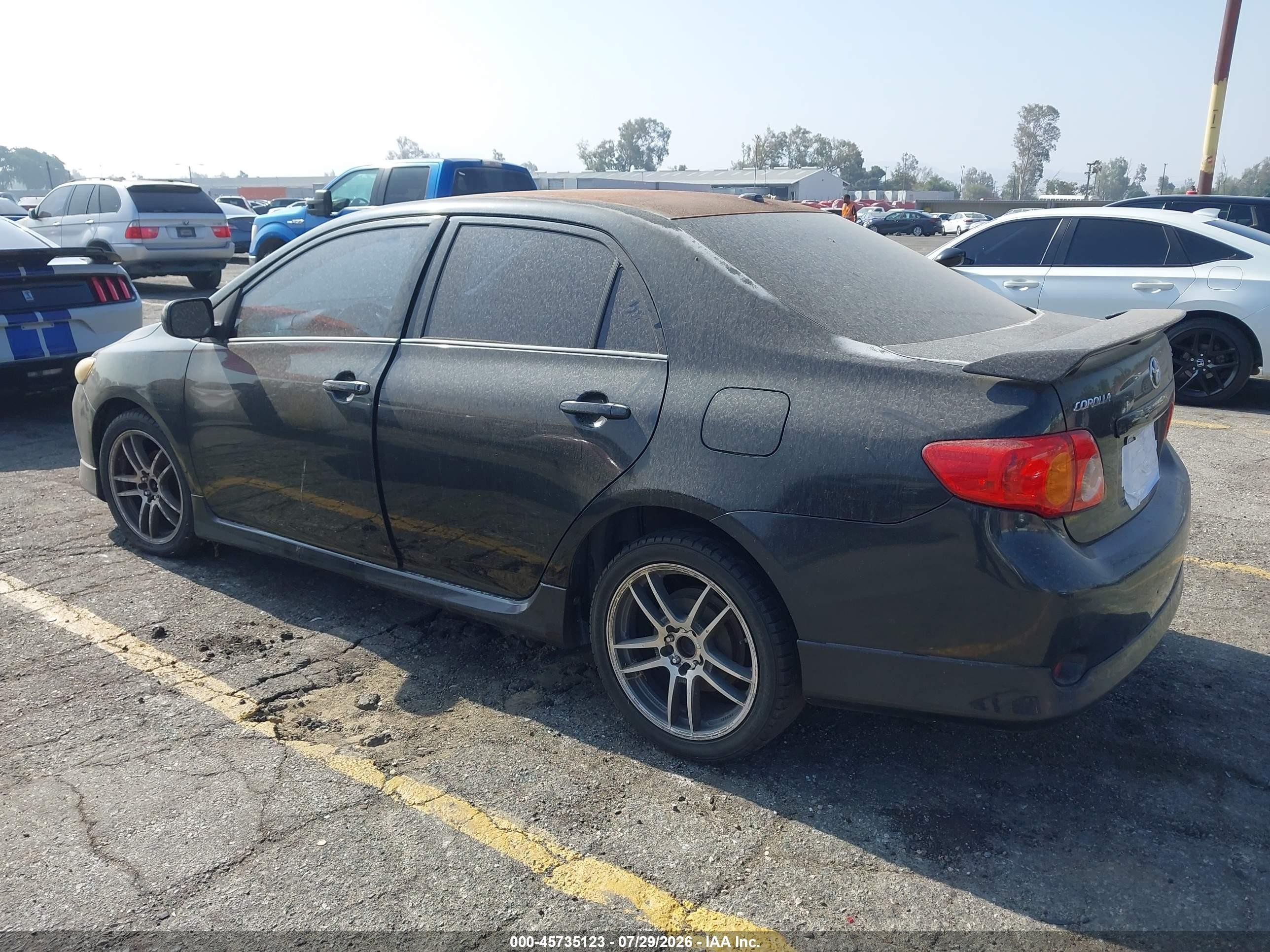 2010 Toyota Corolla S Black vin: 2T1BU4EE7AC430088