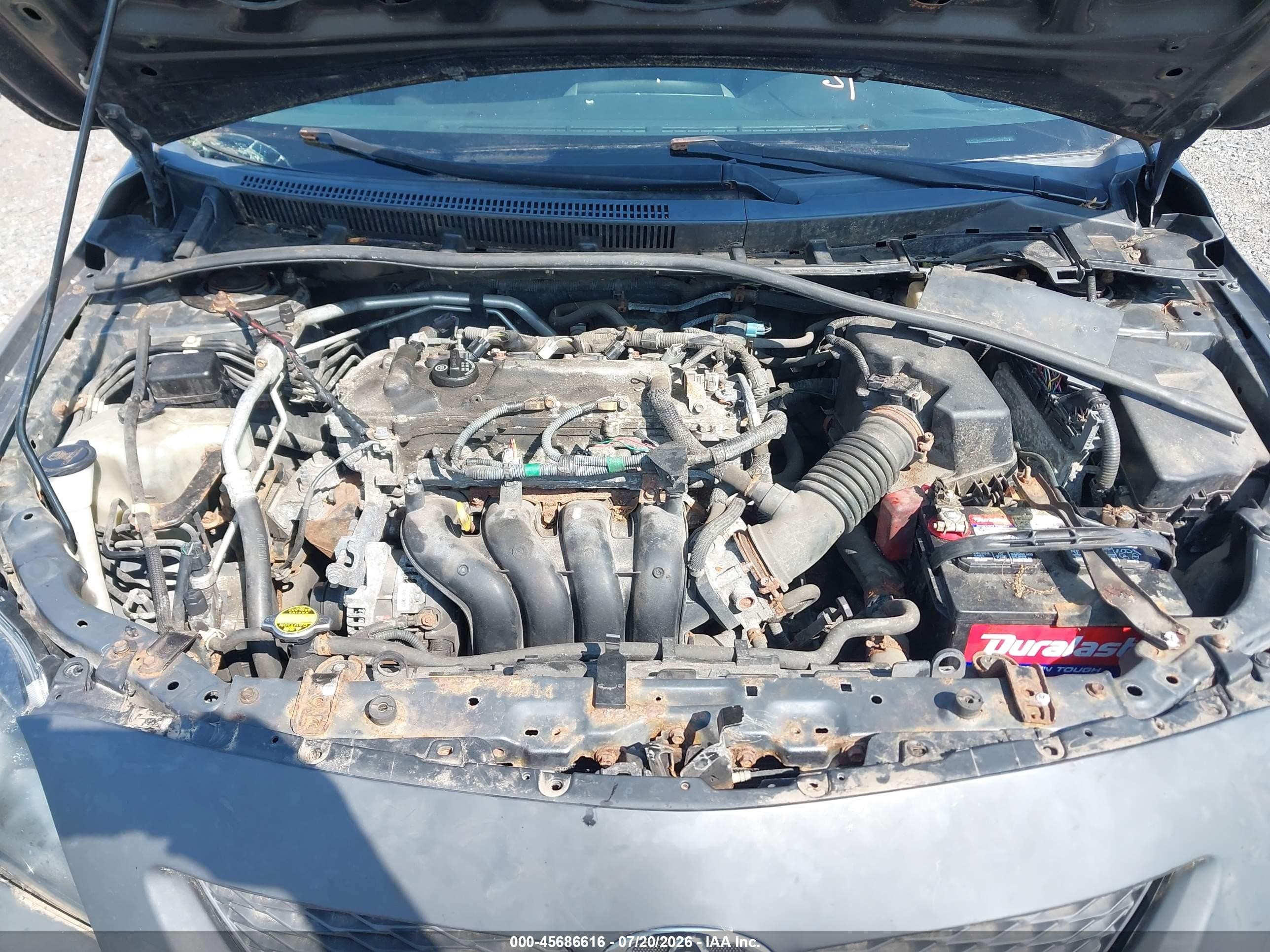 2010 Toyota Corolla S Gray vin: 2T1BU4EE7AC449109