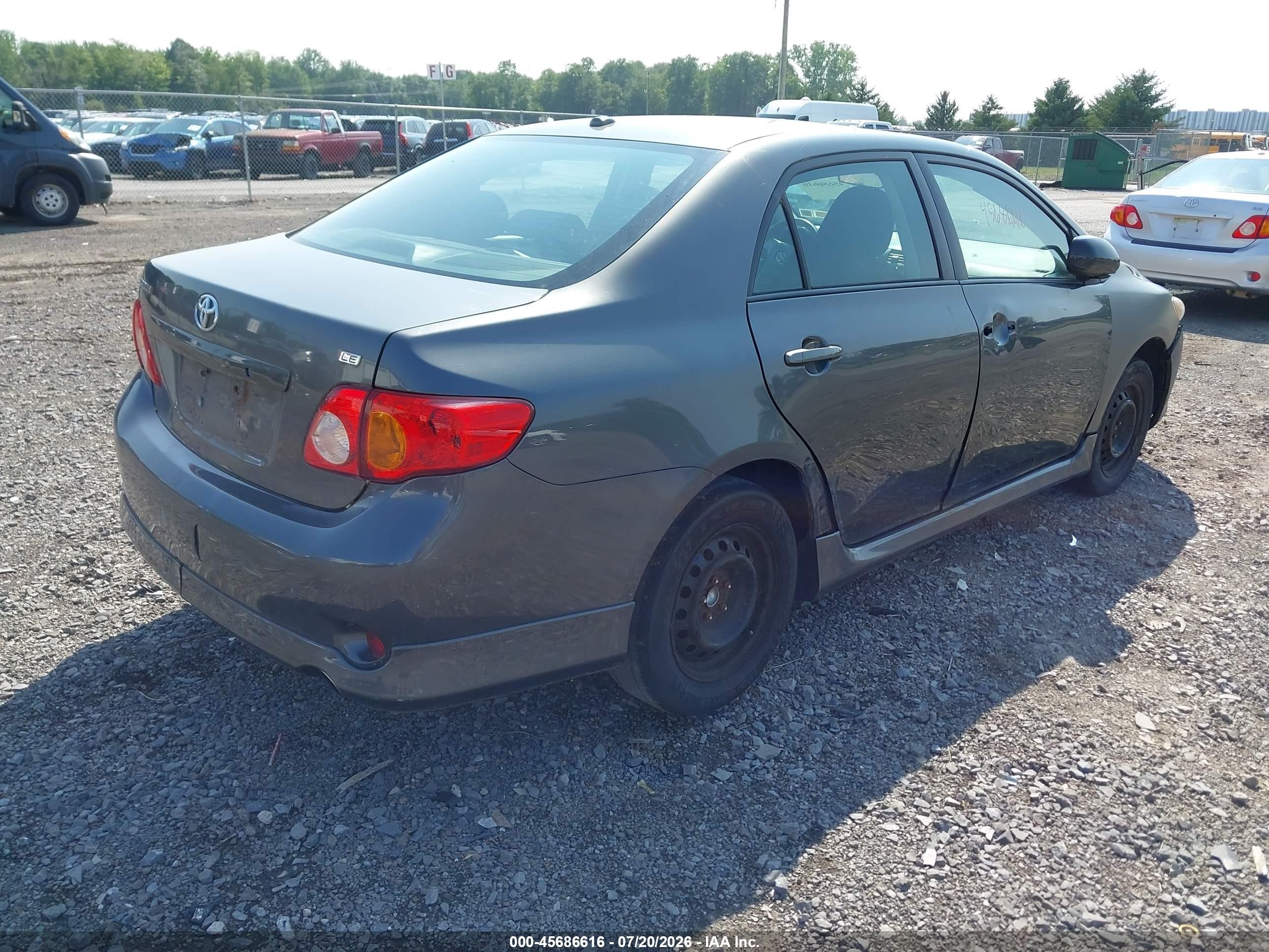 2010 Toyota Corolla S Gray vin: 2T1BU4EE7AC449109