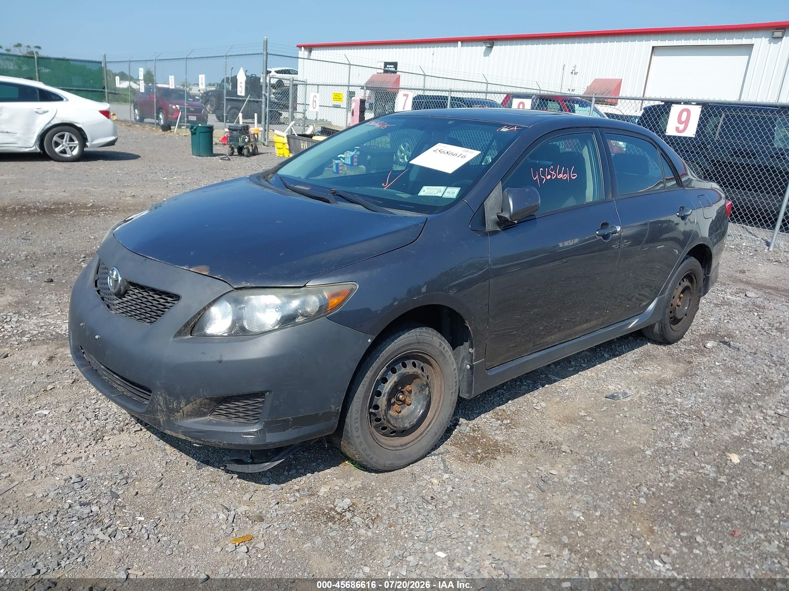 2010 Toyota Corolla S Gray vin: 2T1BU4EE7AC449109