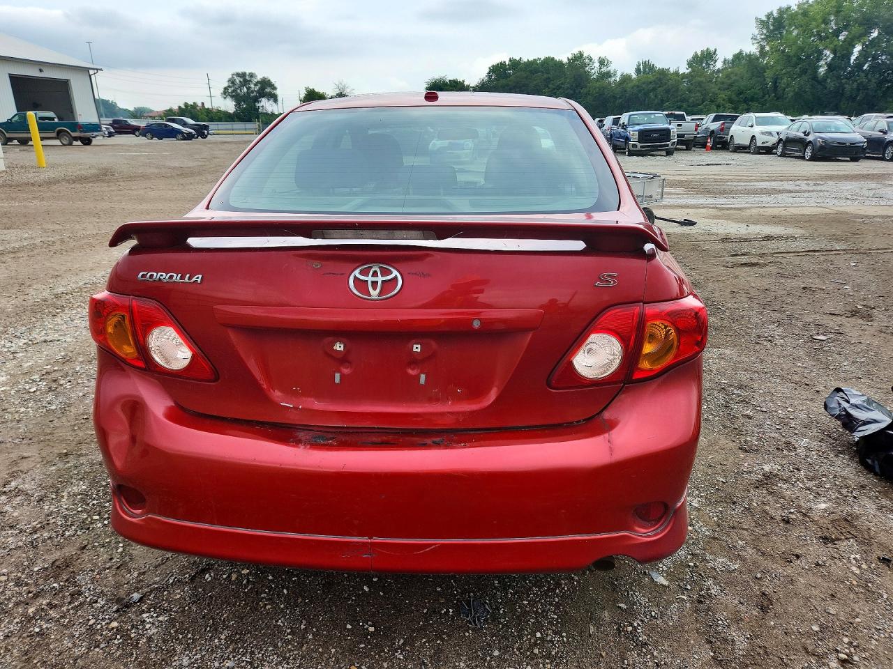 2010 Toyota Corolla S Red vin: 2T1BU4EE7AC452897