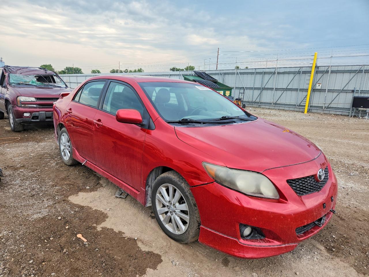 2010 Toyota Corolla S Red vin: 2T1BU4EE7AC452897