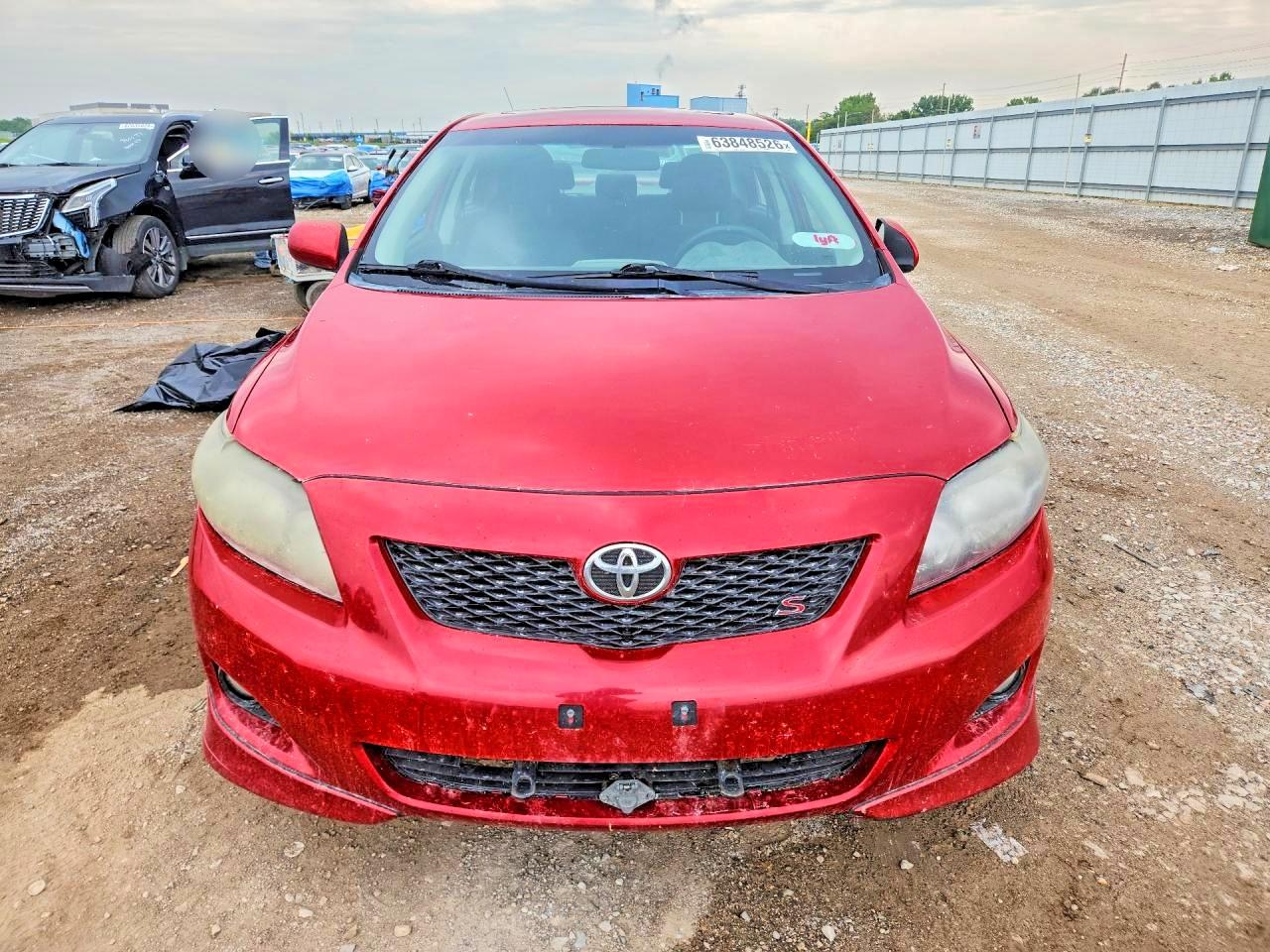 2010 Toyota Corolla S Red vin: 2T1BU4EE7AC452897