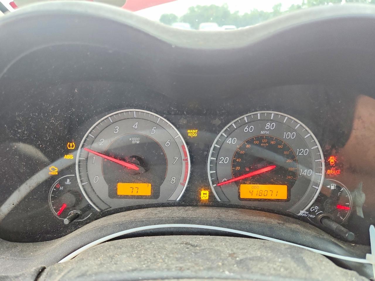 2010 Toyota Corolla S Red vin: 2T1BU4EE7AC452897