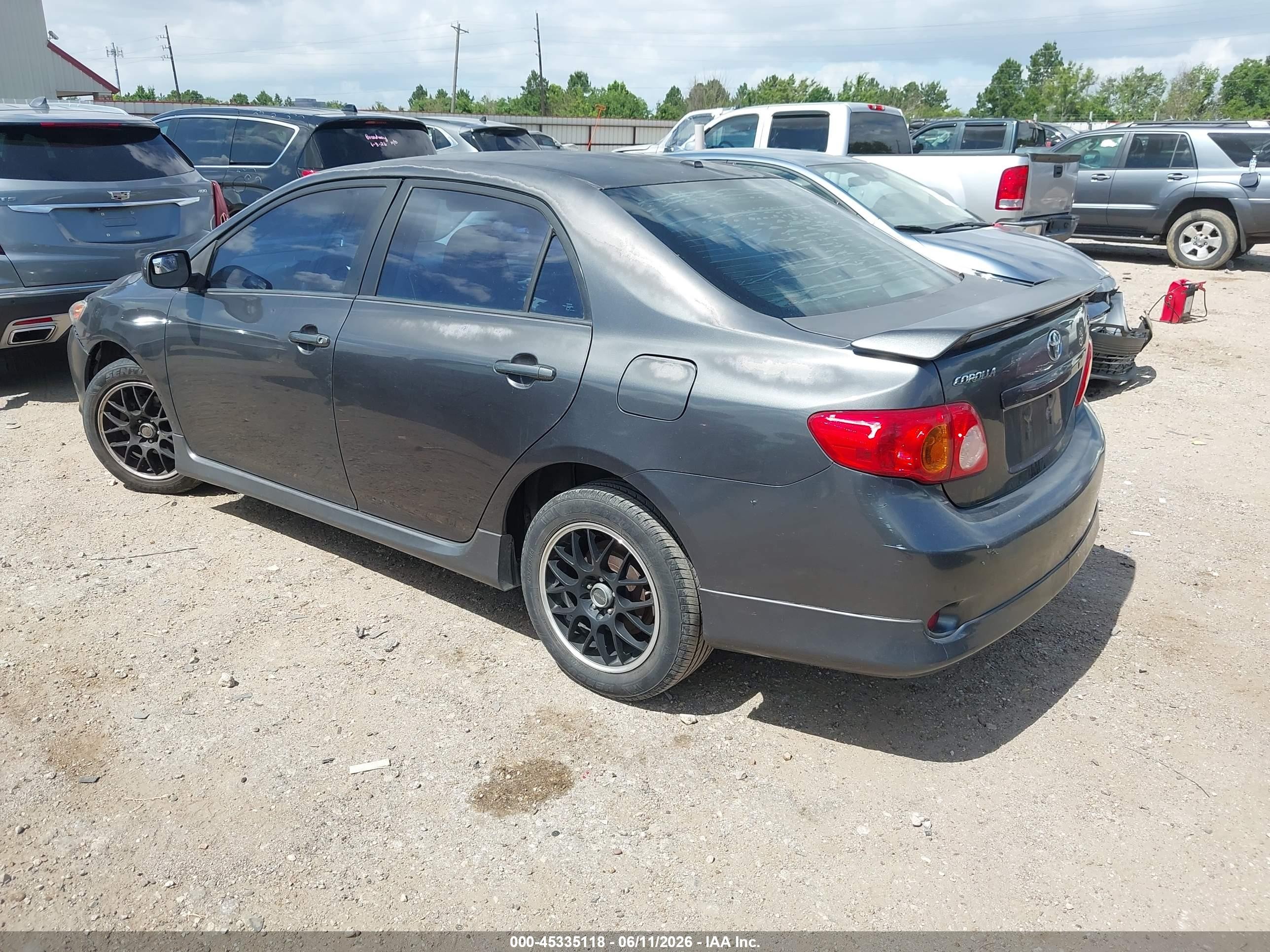 2010 Toyota Corolla S Черный vin: 2T1BU4EE7AC476097