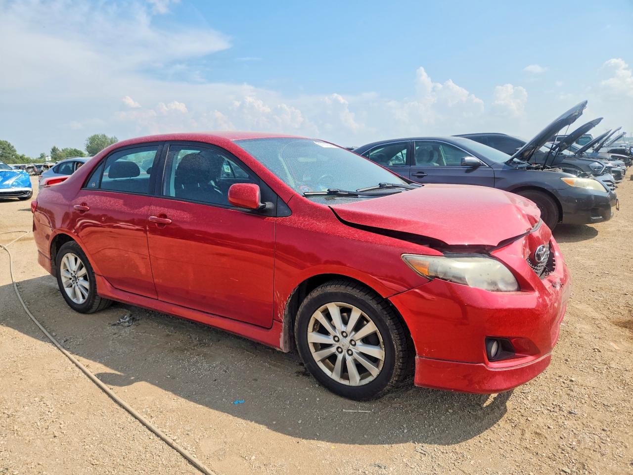 2010 Toyota Corolla S Red vin: 2T1BU4EE7AC477069