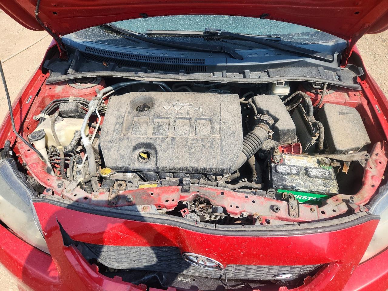 2010 Toyota Corolla S Red vin: 2T1BU4EE7AC477069