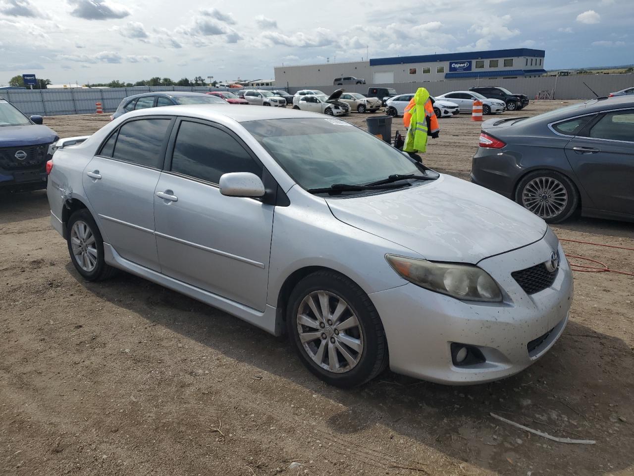 2010 Toyota Corolla Base Silver vin: 2T1BU4EE7AC488749