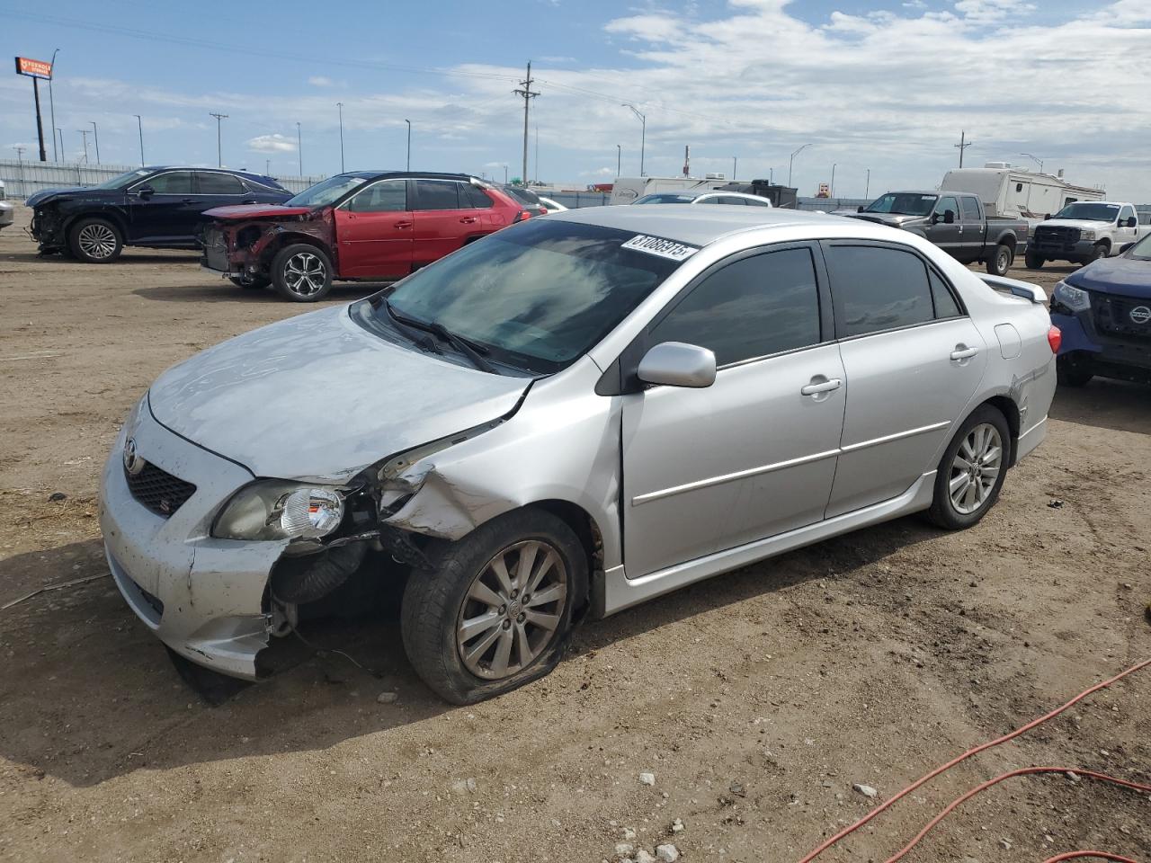 2010 Toyota Corolla Base Серебряный vin: 2T1BU4EE7AC488749