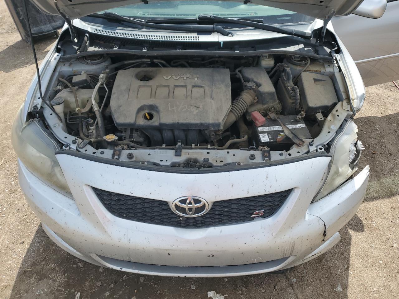 2010 Toyota Corolla Base Silver vin: 2T1BU4EE7AC488749