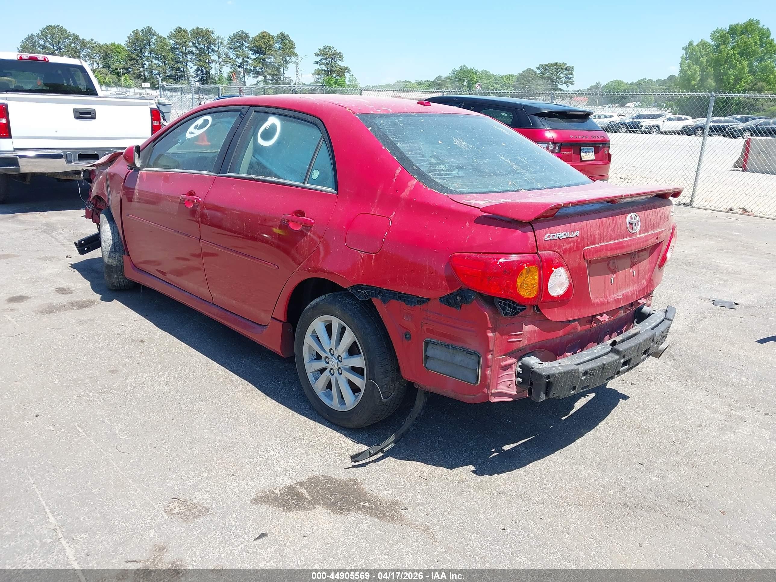 2010 Toyota Corolla S Red vin: 2T1BU4EE7AC491313
