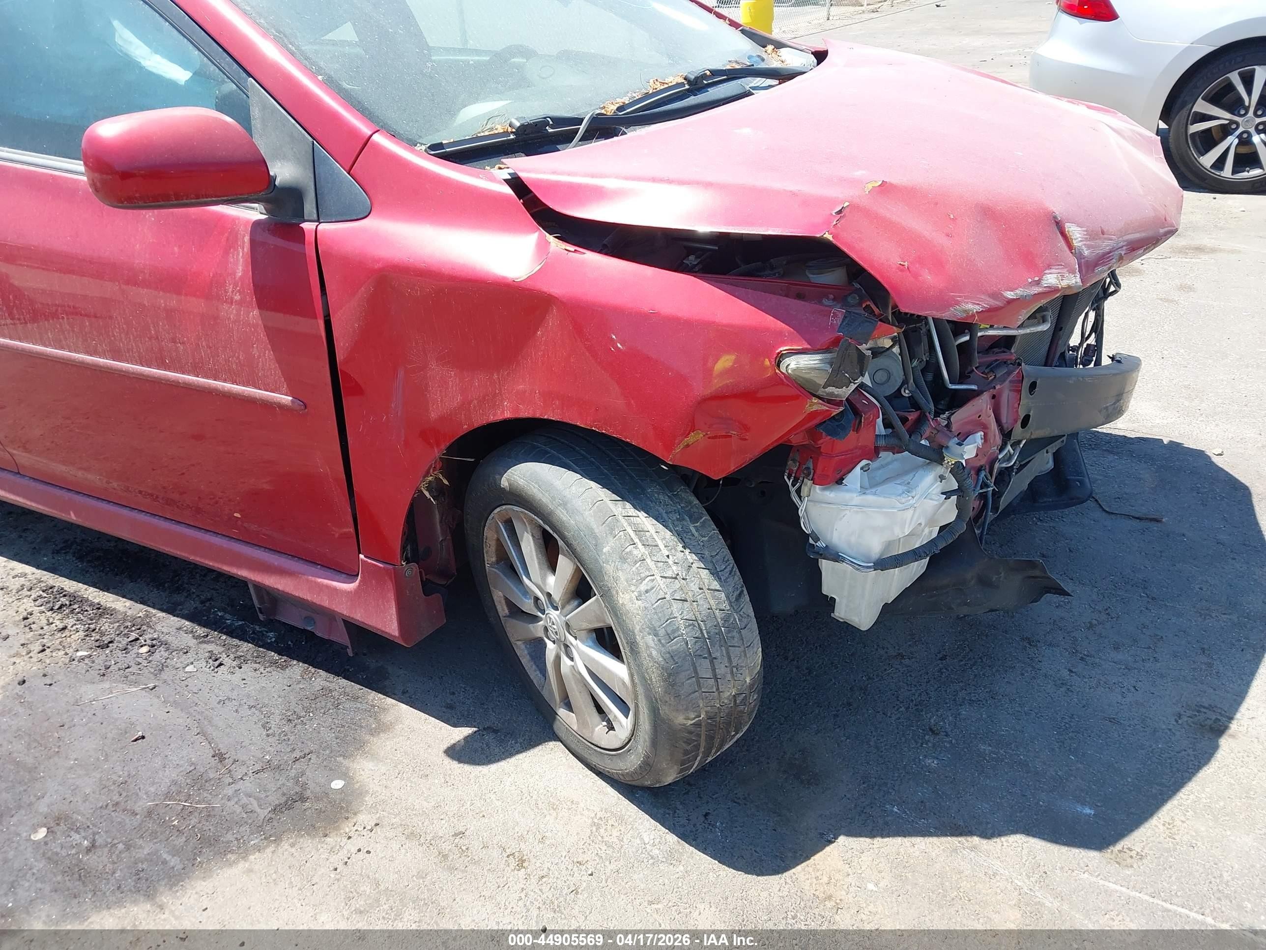 2010 Toyota Corolla S Red vin: 2T1BU4EE7AC491313