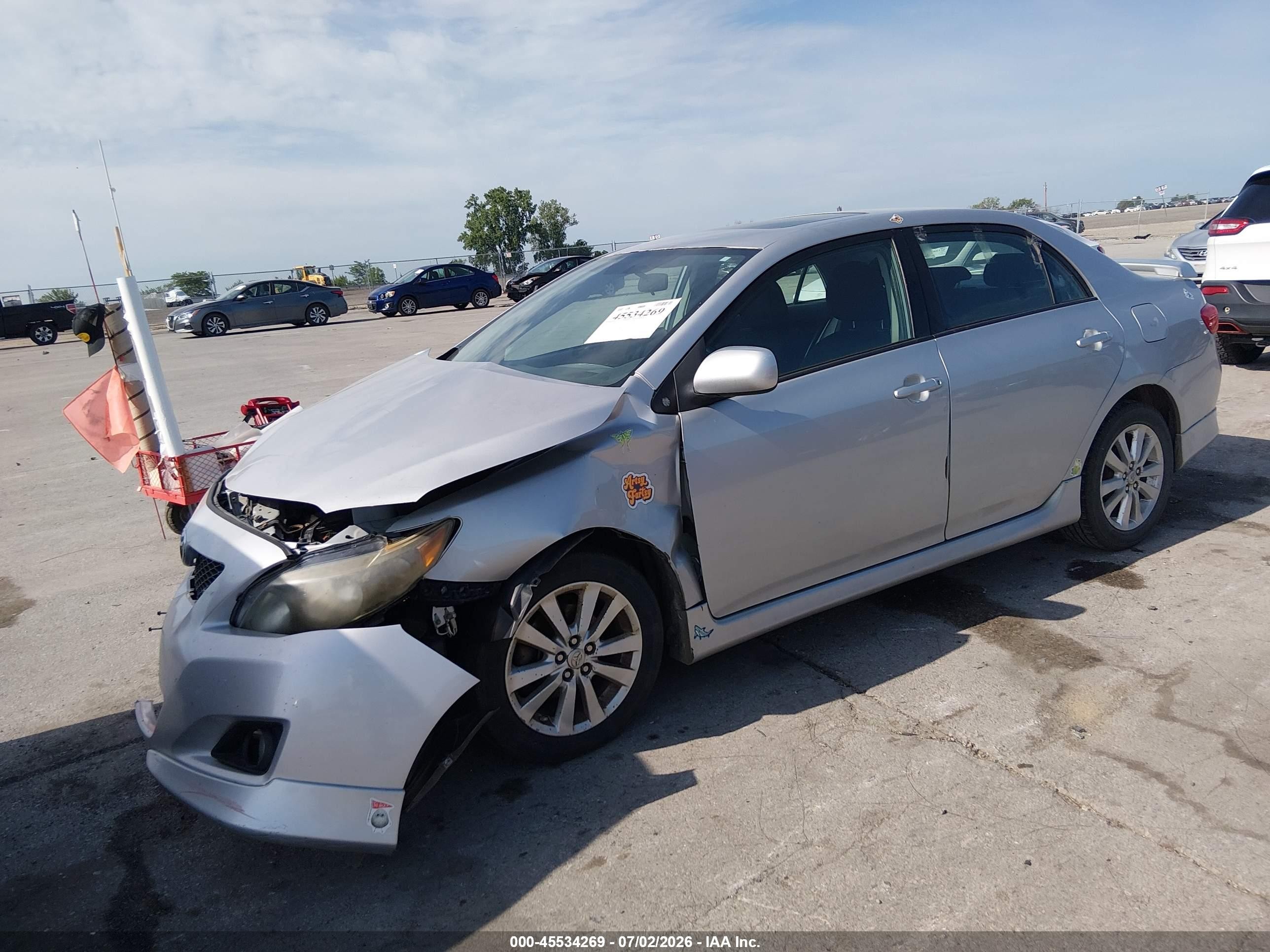 2010 Toyota Corolla S Silver vin: 2T1BU4EE7AC501449