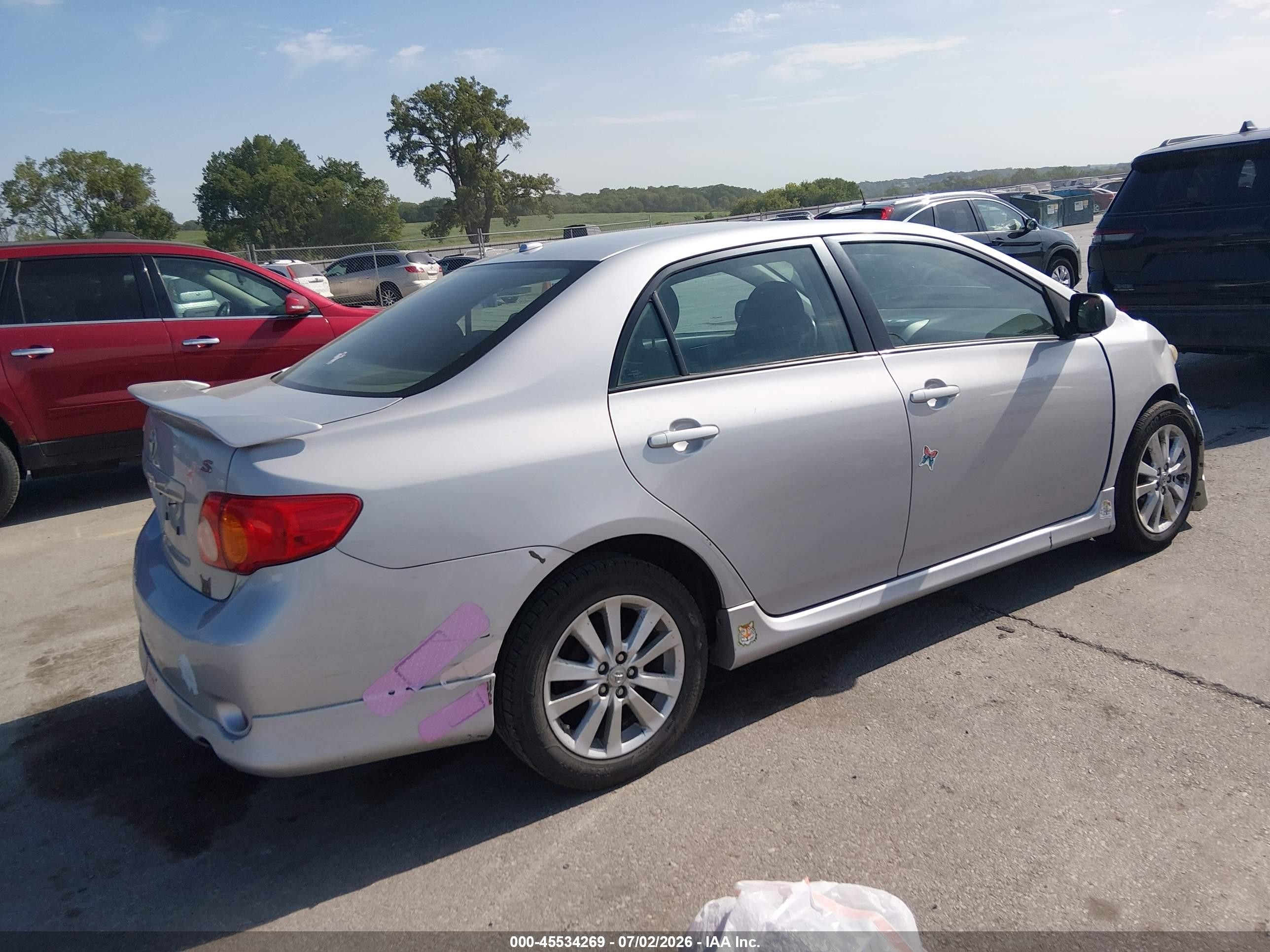 2010 Toyota Corolla S Silver vin: 2T1BU4EE7AC501449