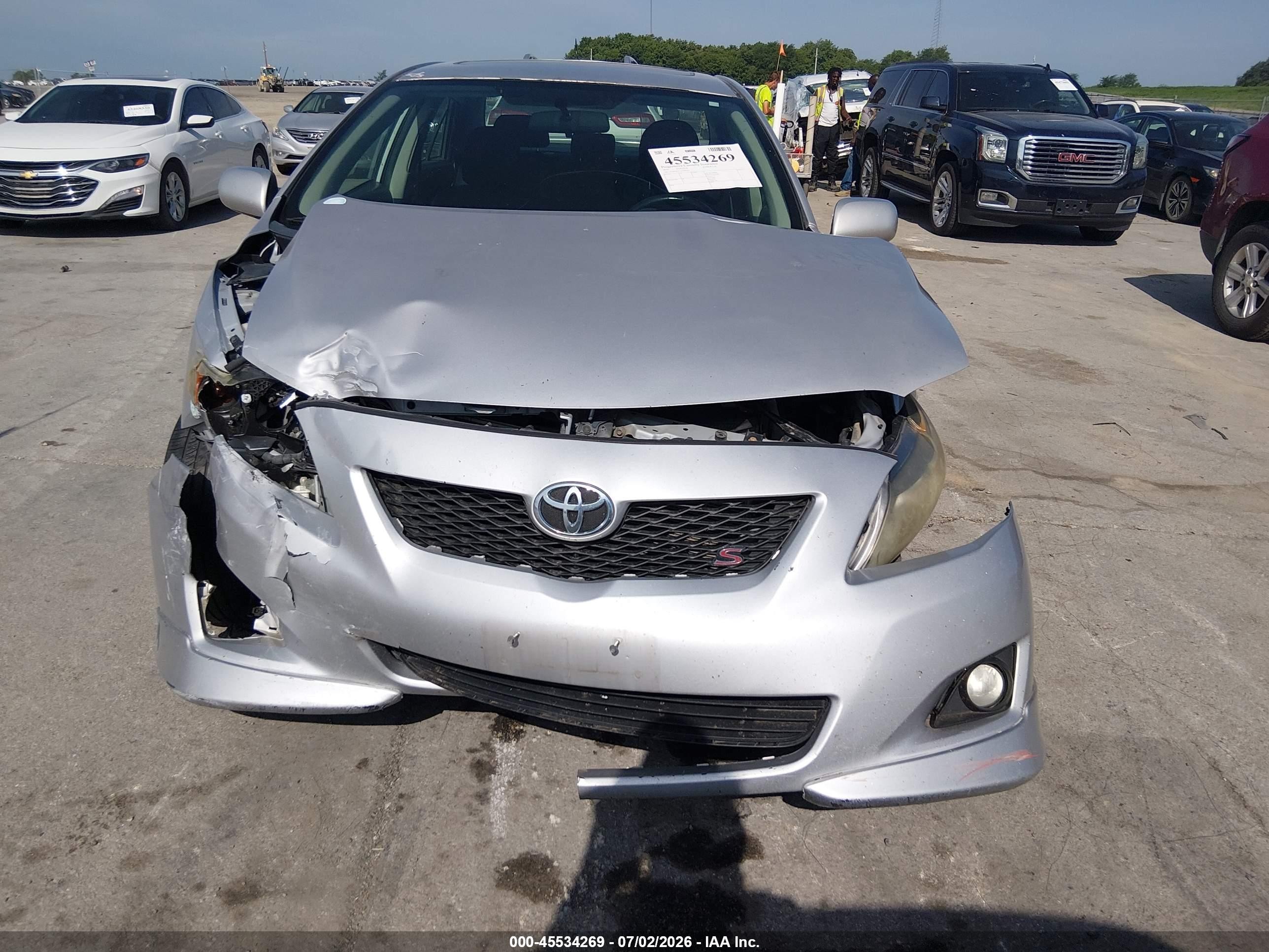 2010 Toyota Corolla S Silver vin: 2T1BU4EE7AC501449