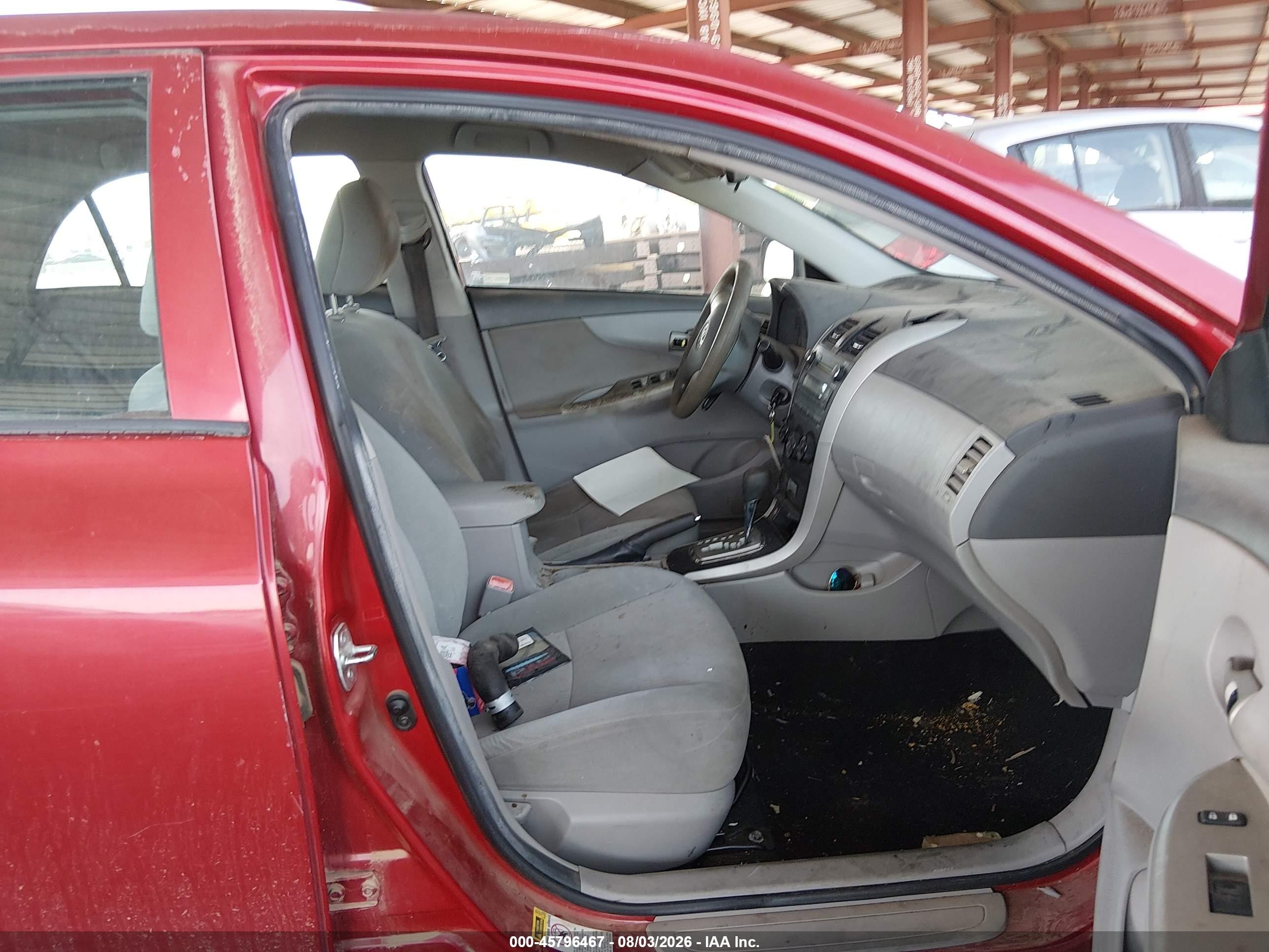 2010 Toyota Corolla Le Burgundy vin: 2T1BU4EE7AC517053