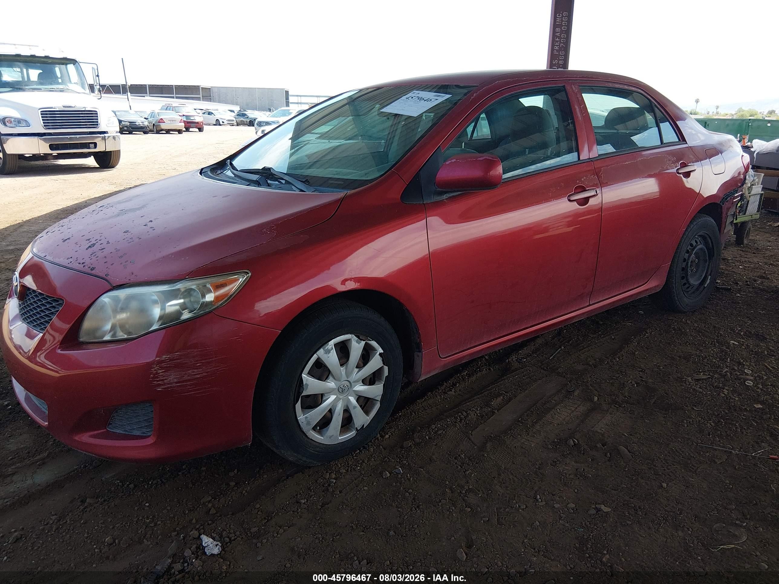 2010 Toyota Corolla Le Burgundy vin: 2T1BU4EE7AC517053