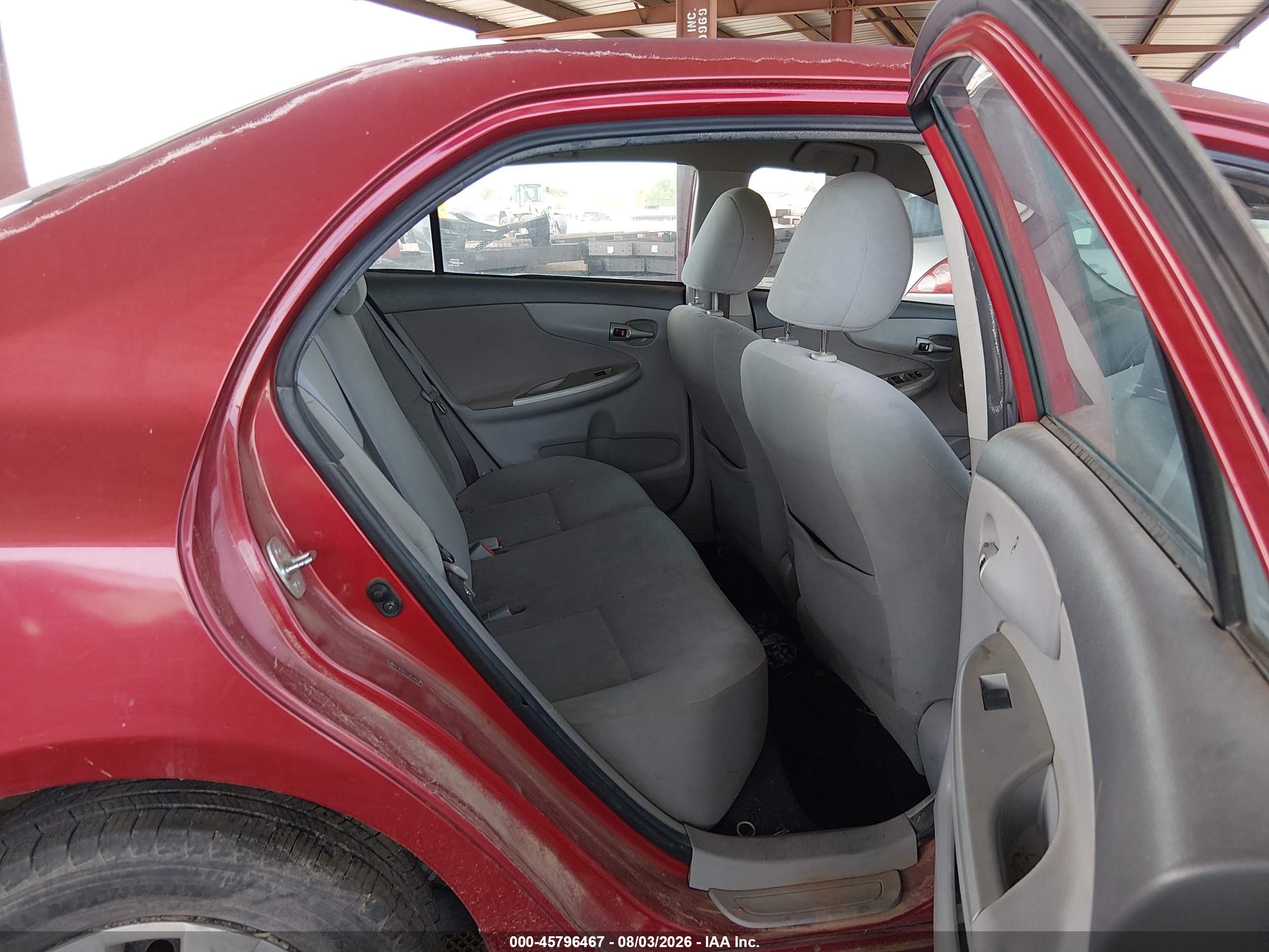 2010 Toyota Corolla Le Burgundy vin: 2T1BU4EE7AC517053