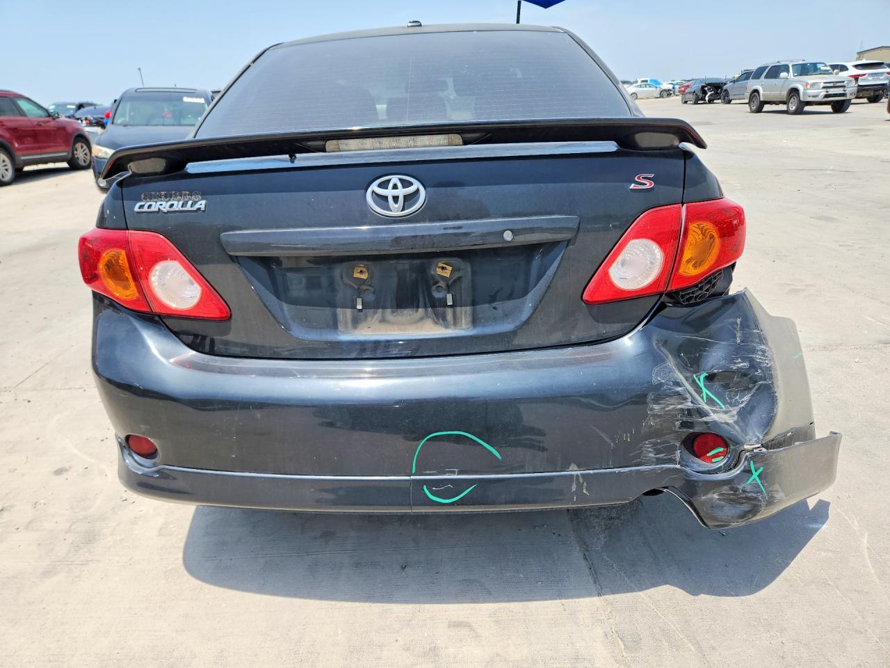 2010 Toyota Corolla S Black vin: 2T1BU4EE7AC521149