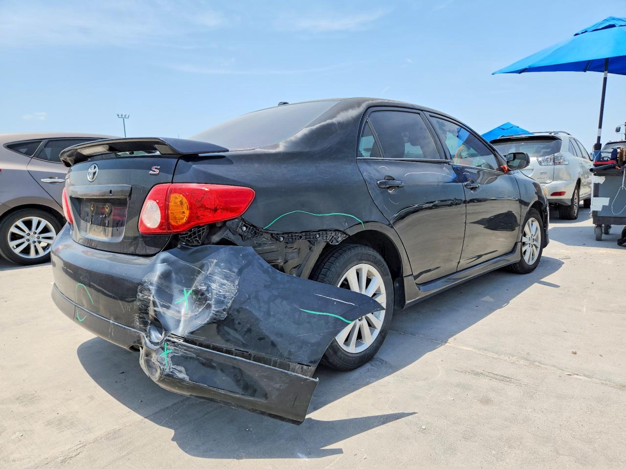 2010 Toyota Corolla S Black vin: 2T1BU4EE7AC521149