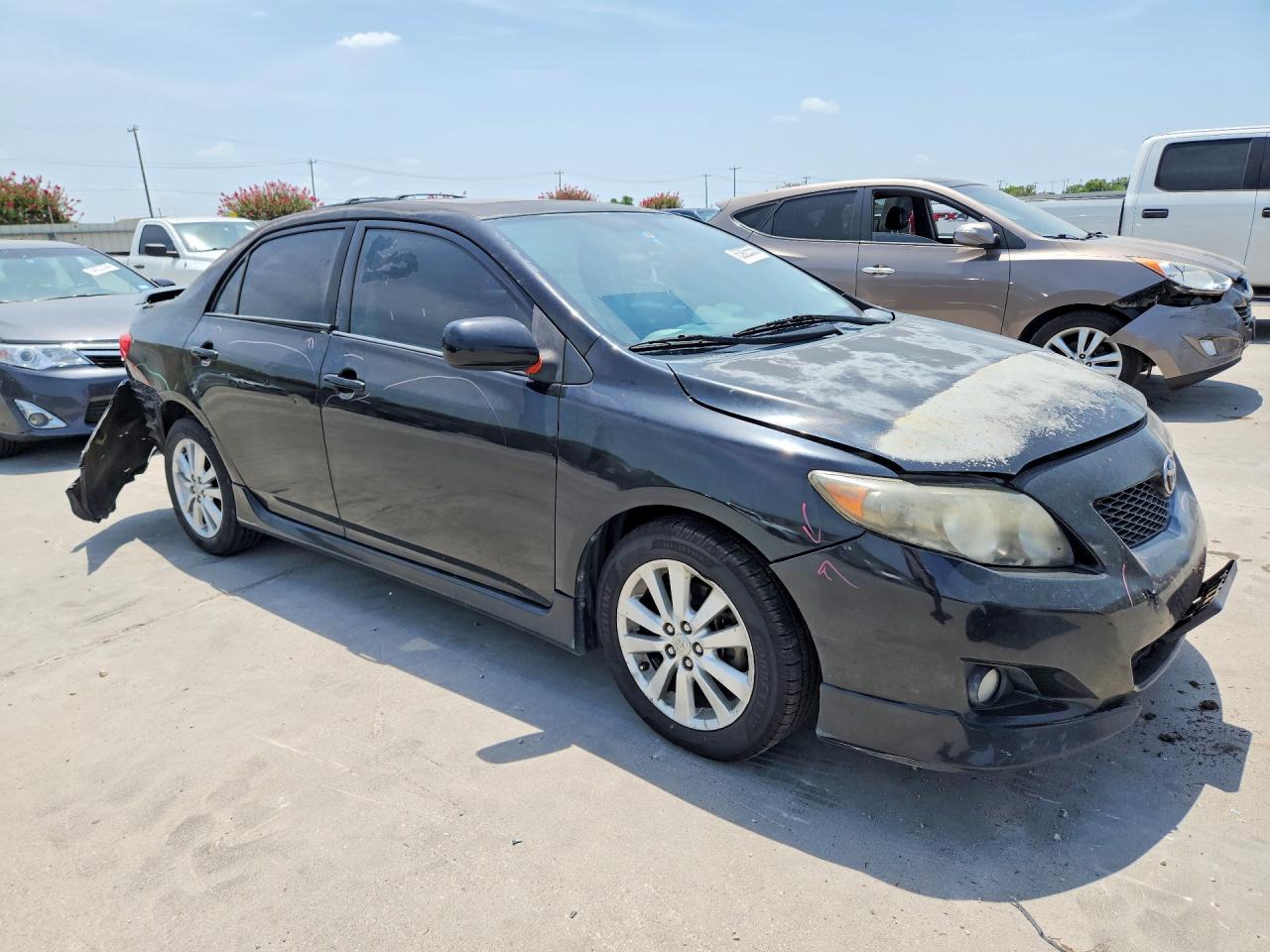 2010 Toyota Corolla S Black vin: 2T1BU4EE7AC521149
