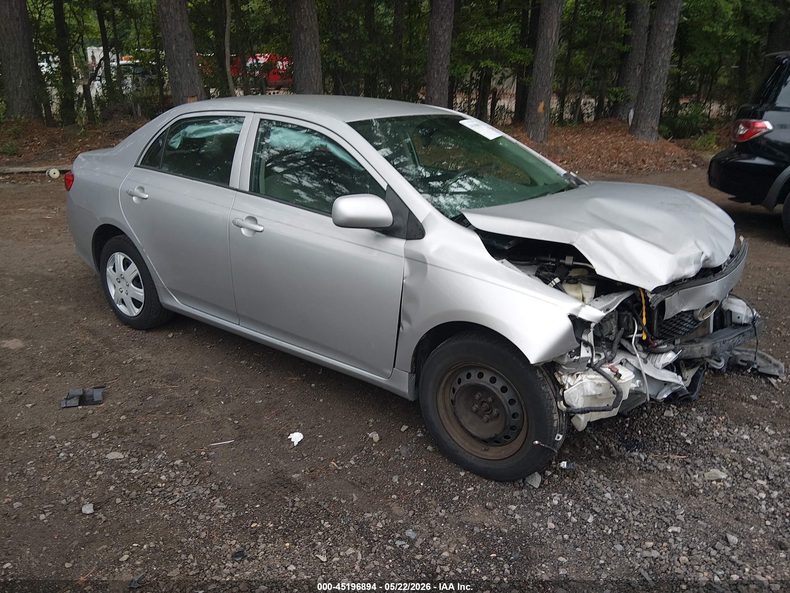 2010 Toyota Corolla Le Silver vin: 2T1BU4EE7AC523287