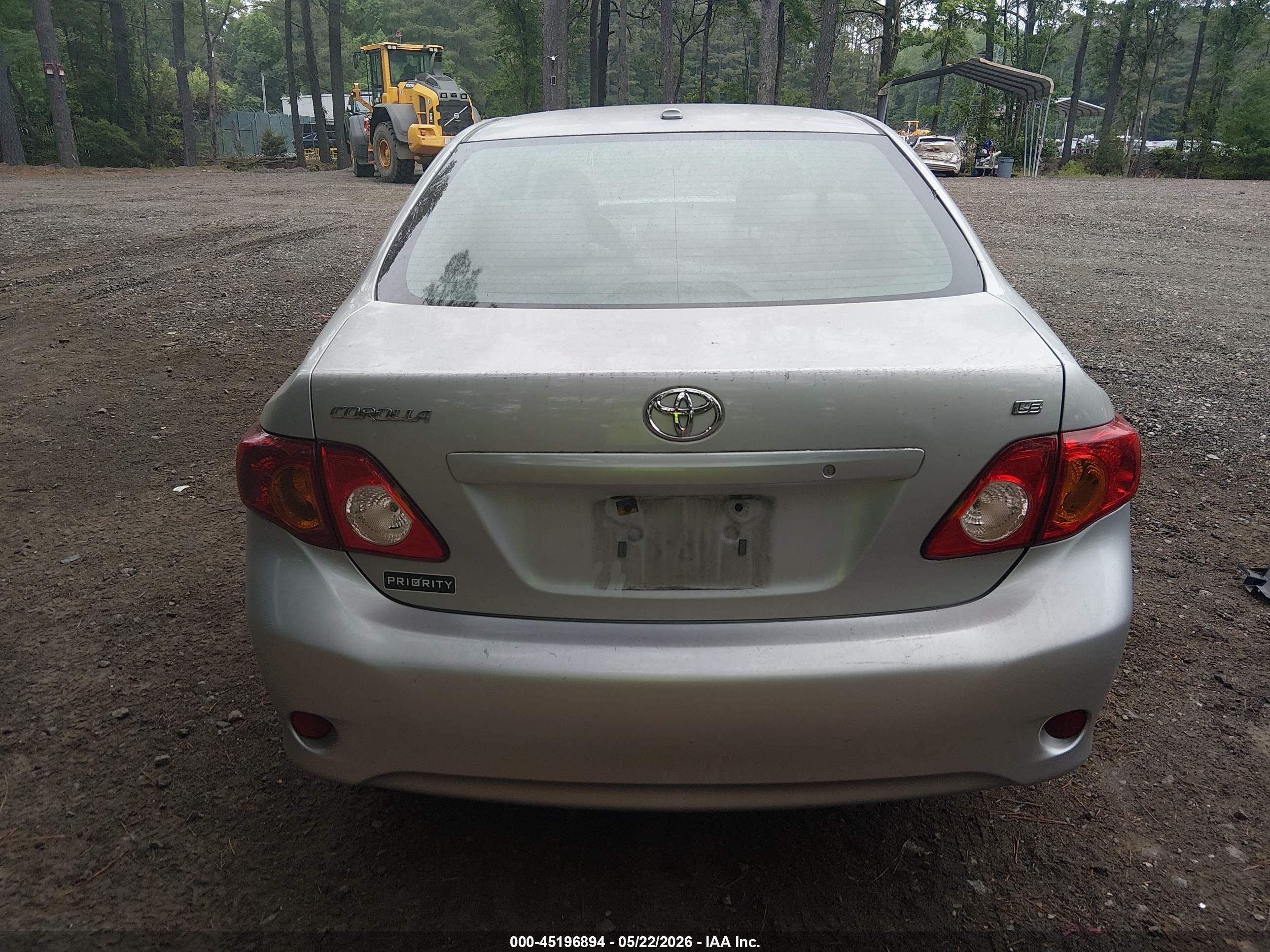 2010 Toyota Corolla Le Silver vin: 2T1BU4EE7AC523287