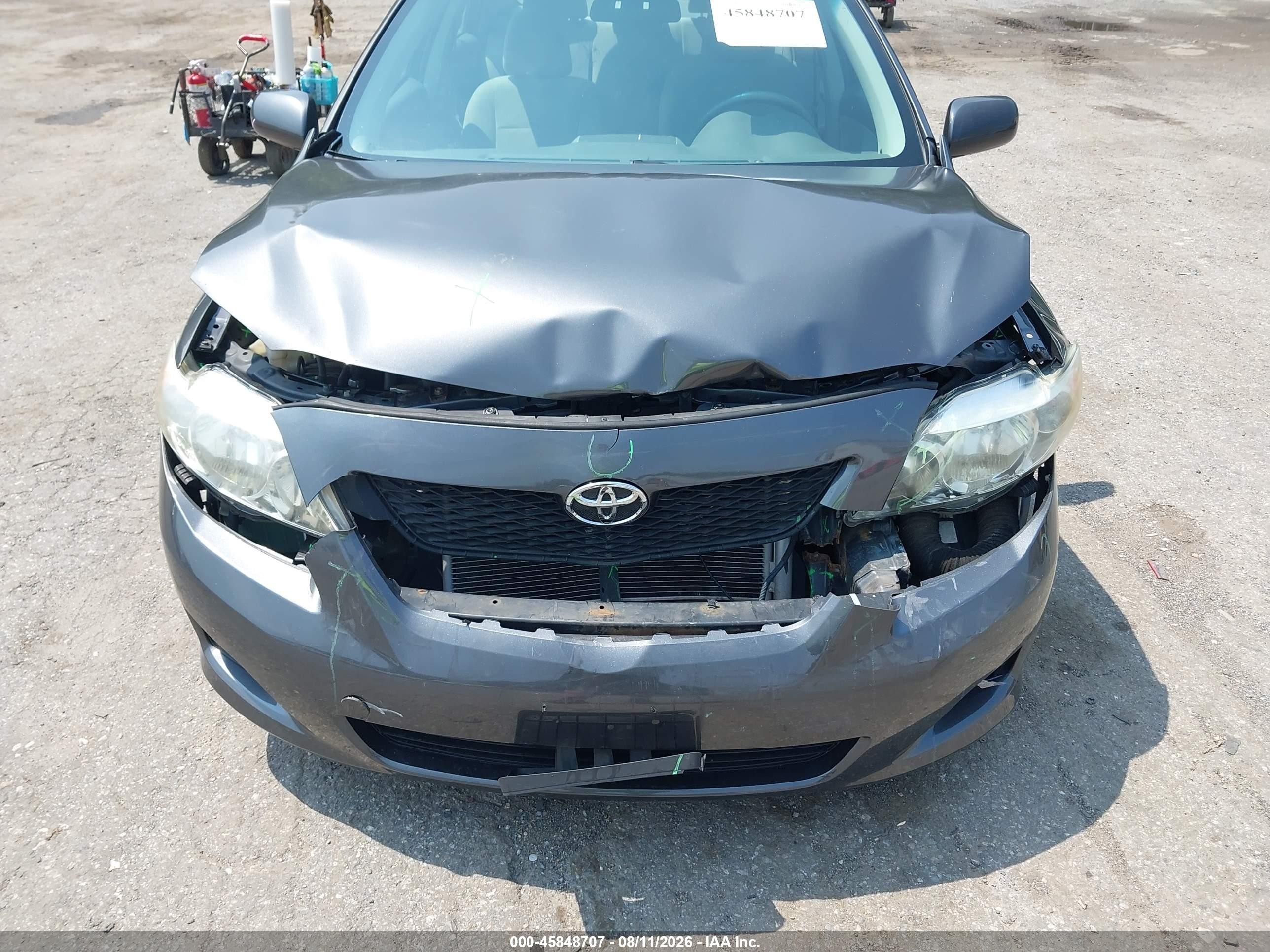 2010 Toyota Corolla Le Gray vin: 2T1BU4EE7AC528814