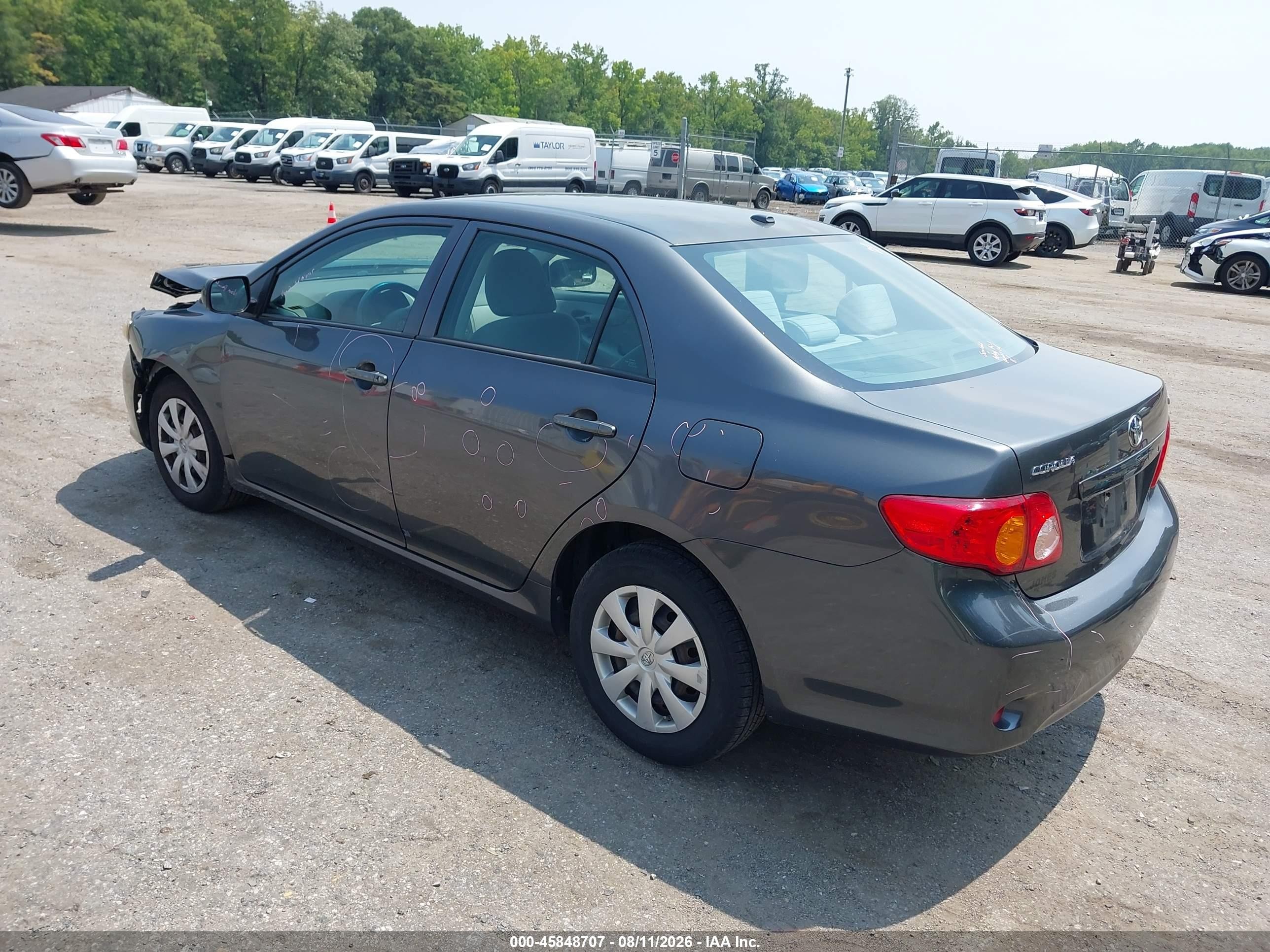 2010 Toyota Corolla Le Gray vin: 2T1BU4EE7AC528814