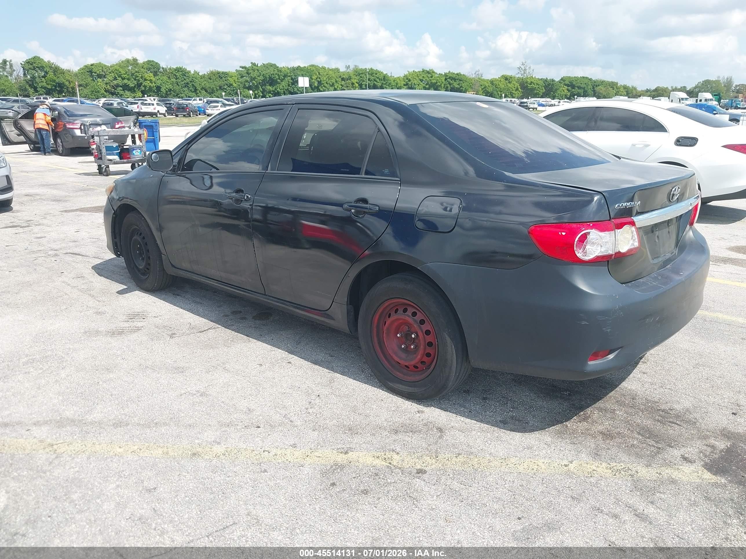 2011 Toyota Corolla Le Black vin: 2T1BU4EE7BC538812