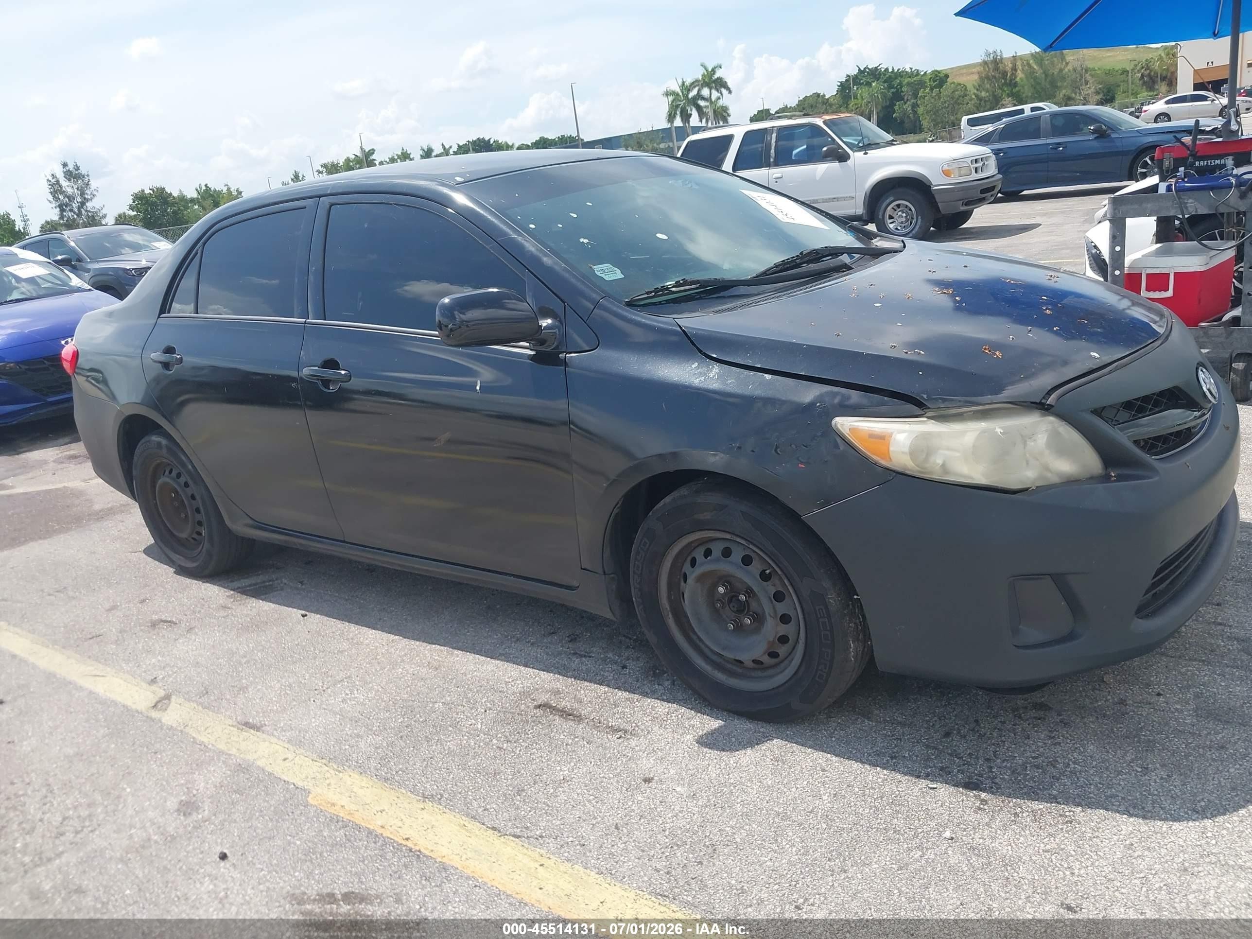 2011 Toyota Corolla Le Black vin: 2T1BU4EE7BC538812
