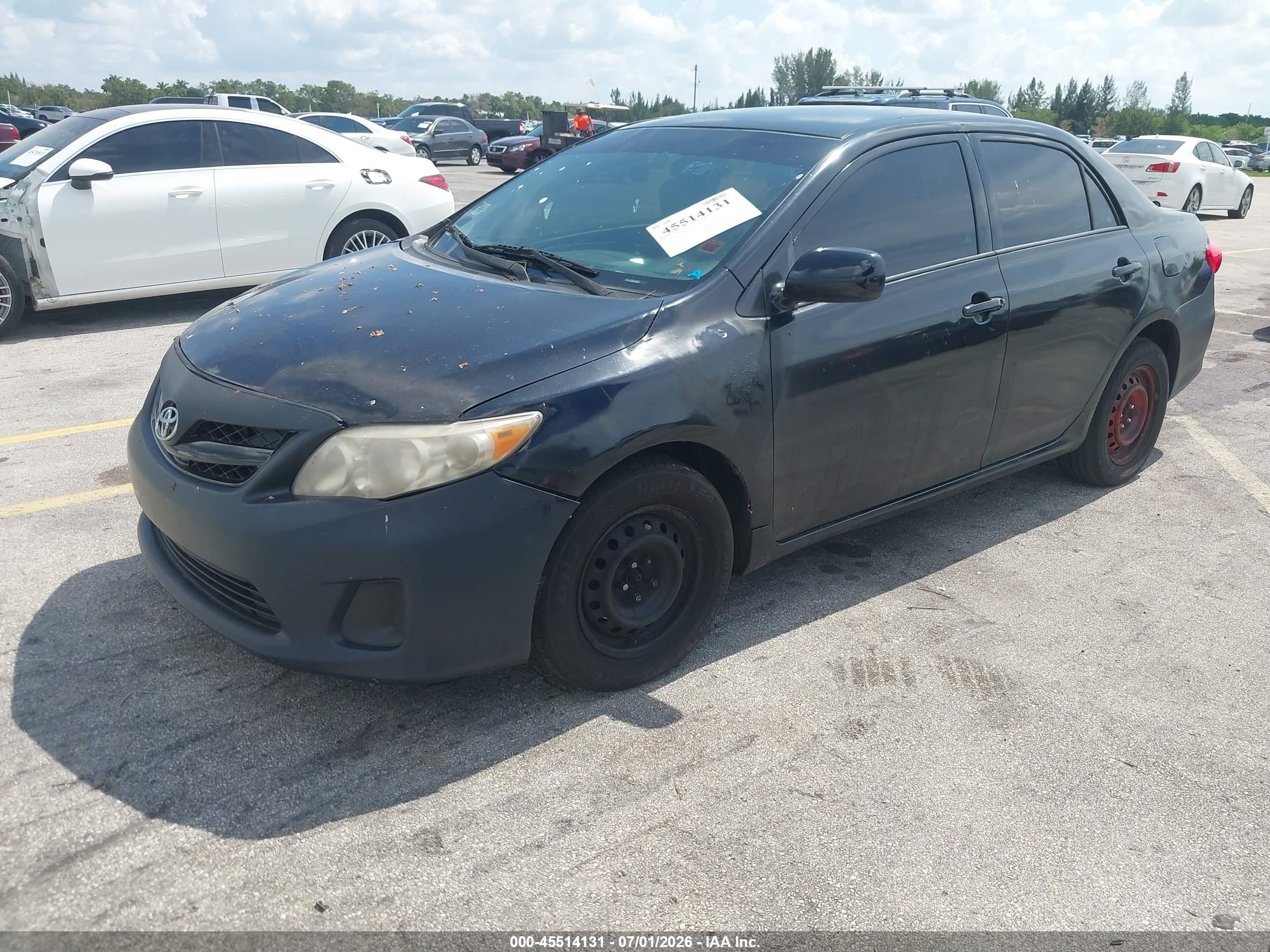 2011 Toyota Corolla Le Black vin: 2T1BU4EE7BC538812