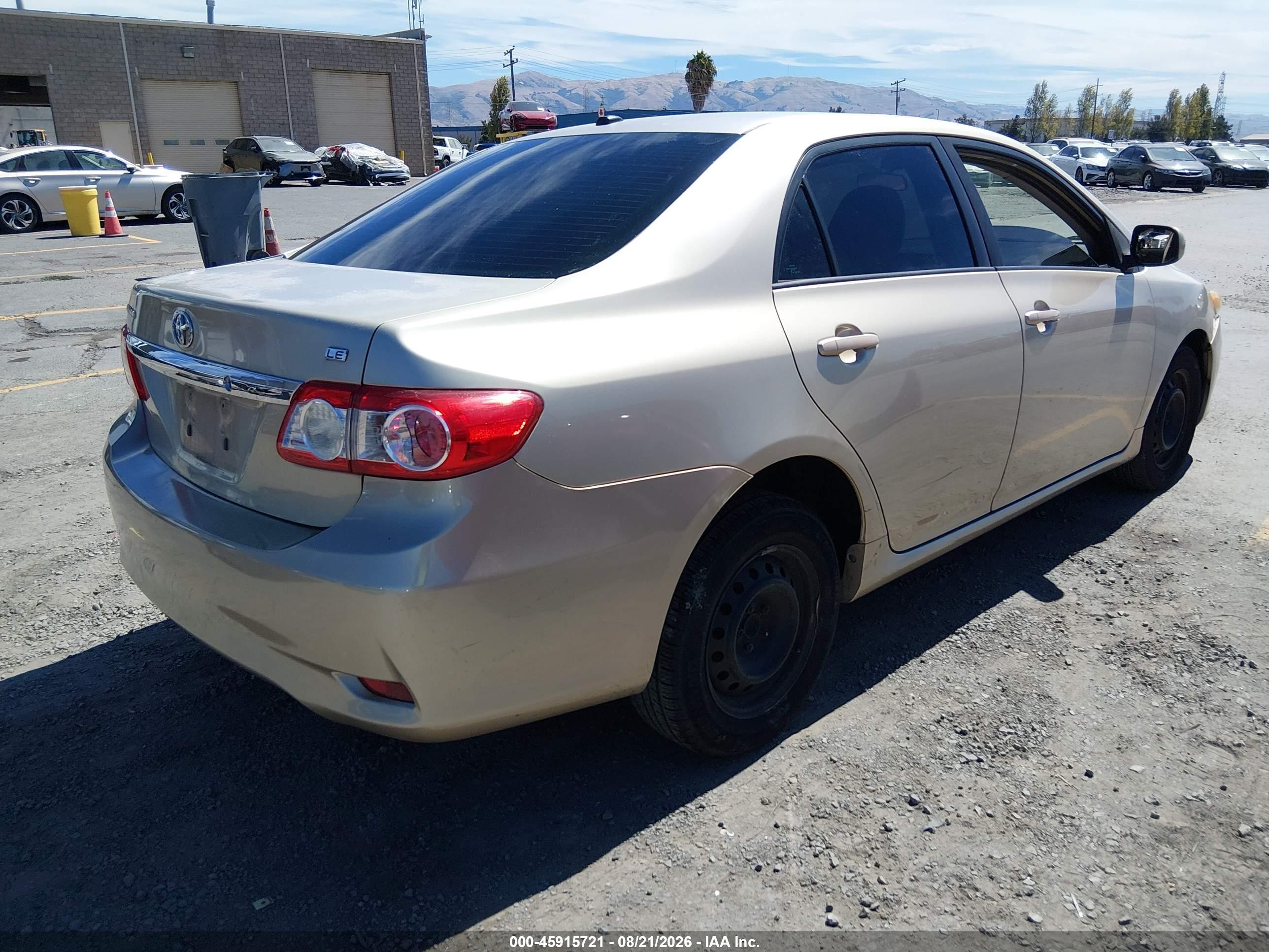 2011 Toyota Corolla Le Tan vin: 2T1BU4EE7BC542035
