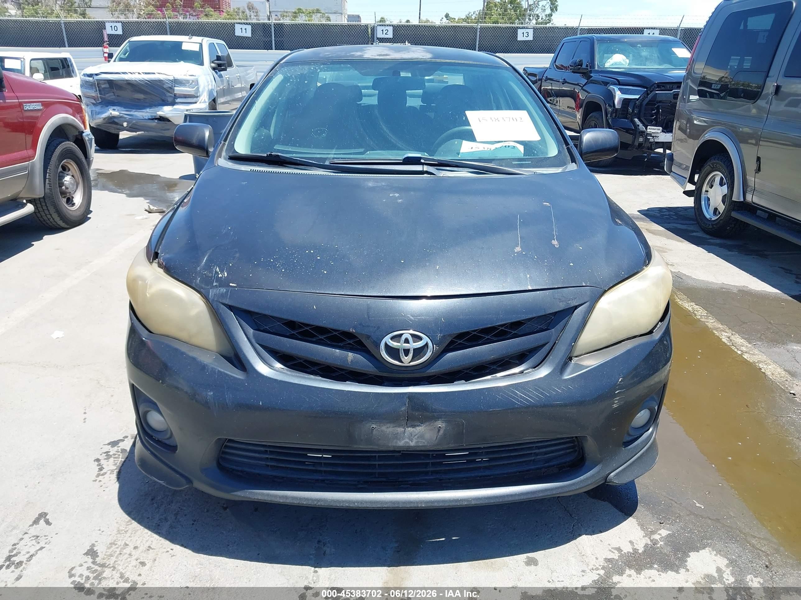 2011 Toyota Corolla S Black vin: 2T1BU4EE7BC548045