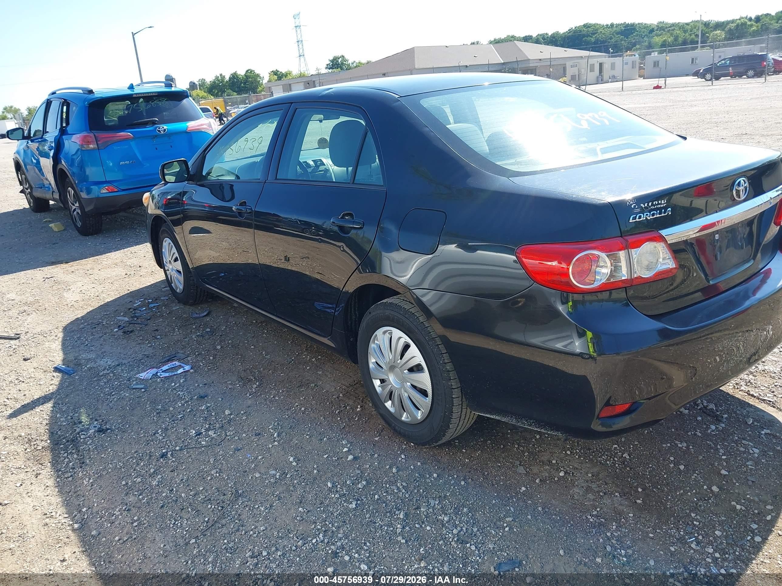 2011 Toyota Corolla Le Black vin: 2T1BU4EE7BC565847