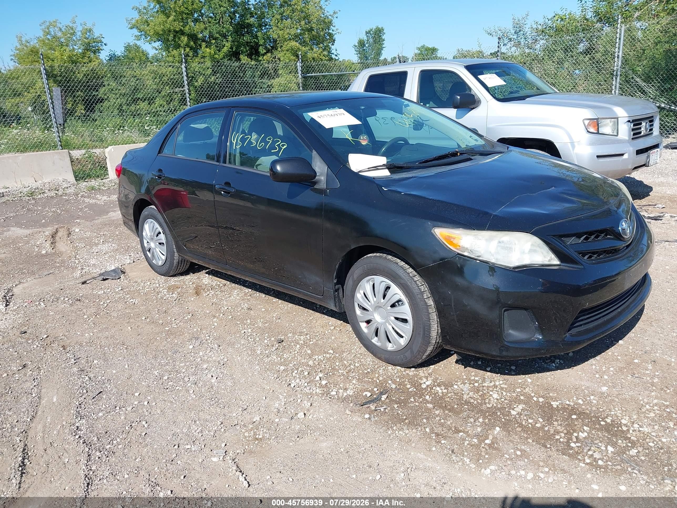 2011 Toyota Corolla Le Black vin: 2T1BU4EE7BC565847